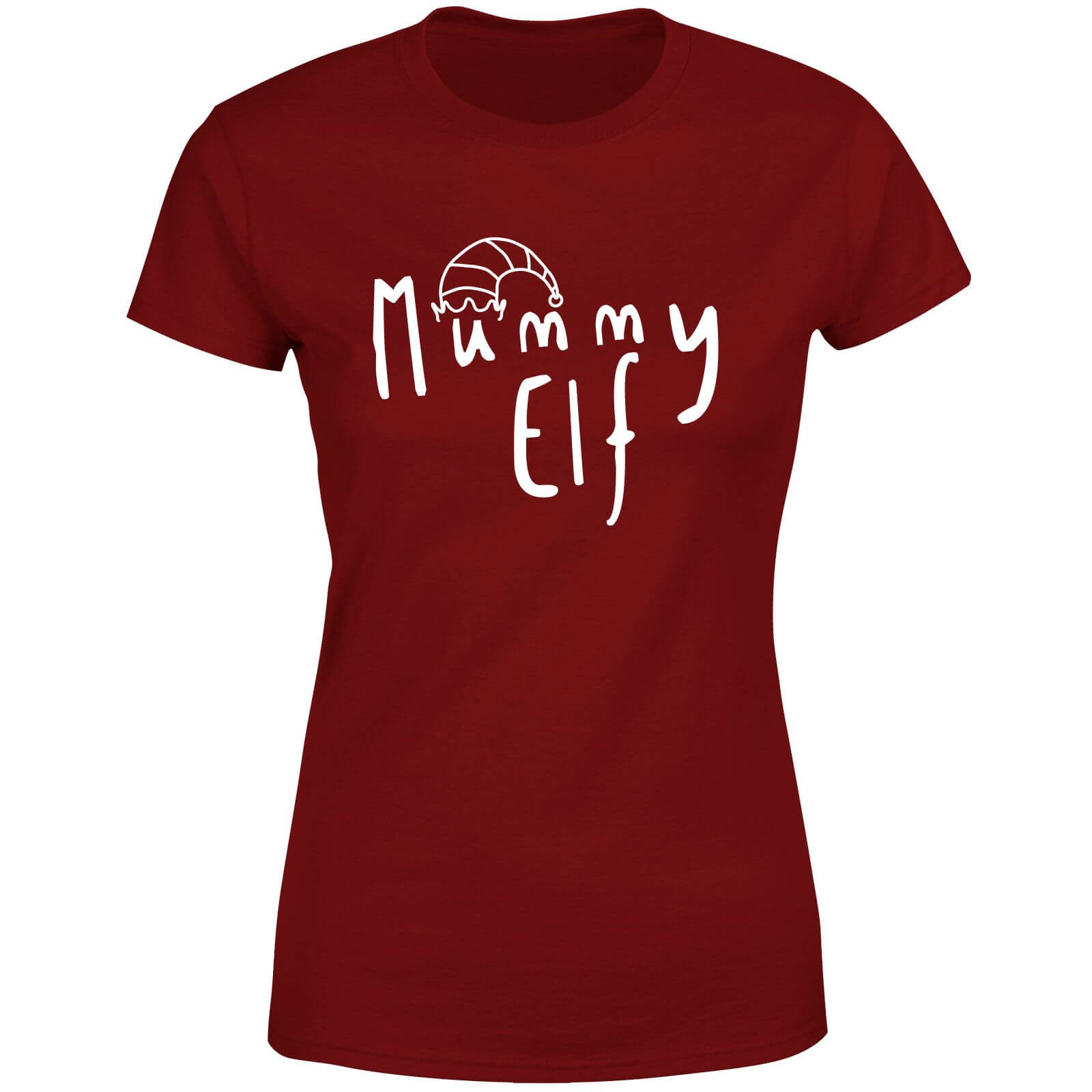 Mummy Elf Women's T-Shirt - Burgundy - XS - Burgundy