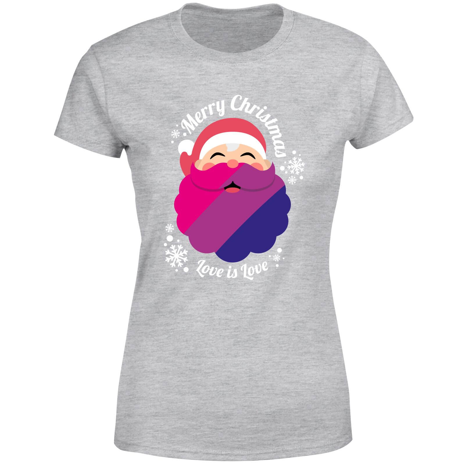 LGBTQ+ Bisexual Christmas Love Women's T-Shirt - Grey - XS - Grey