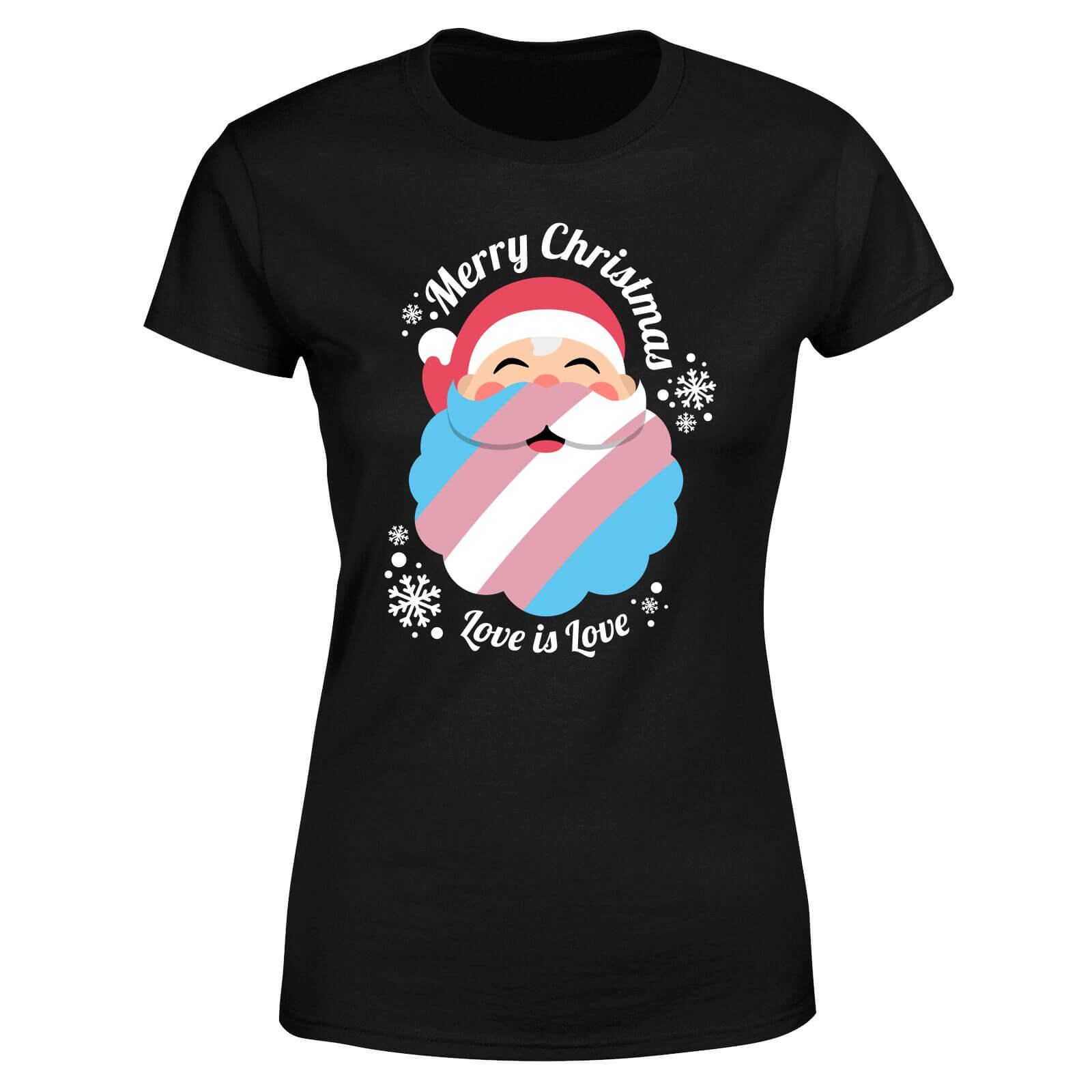 LGBTQ+ Trans Positive Christmas Women's T-Shirt - Black - XS - Black