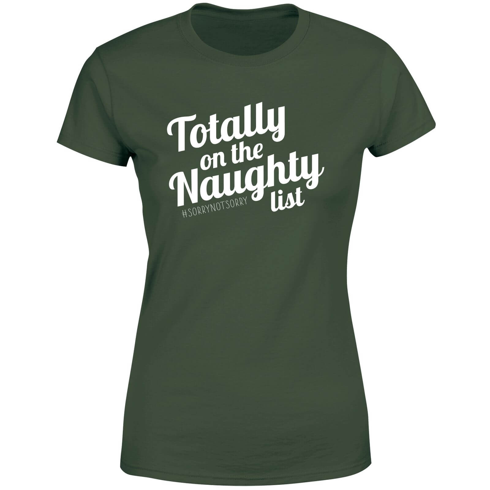 Totally On The Naughty List Women's T-Shirt - Green - XS - Green