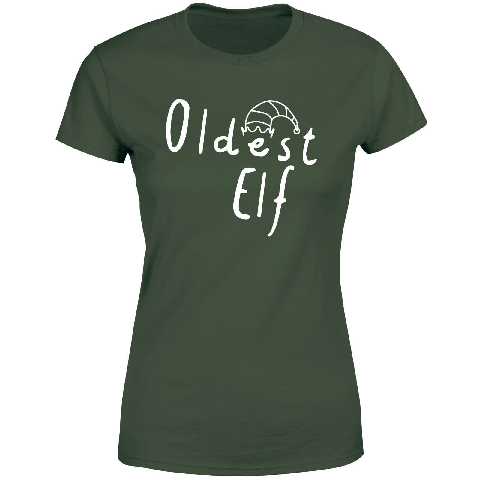 Oldest Christmas Elf Women's T-Shirt - Green - XS
