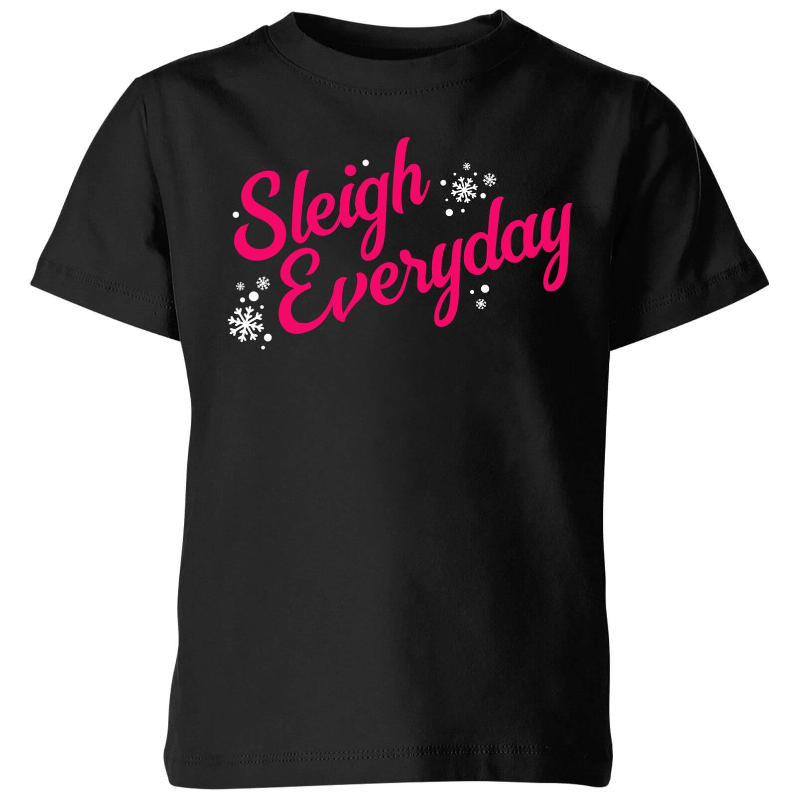 Sleigh Everyday Kids' T-Shirt - Black - 3-4 Years - Black