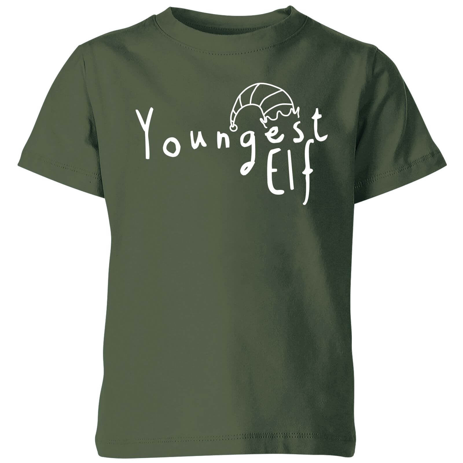 Youngest Christmas Elf Kids' T-Shirt - Green - 3-4 Years - Green