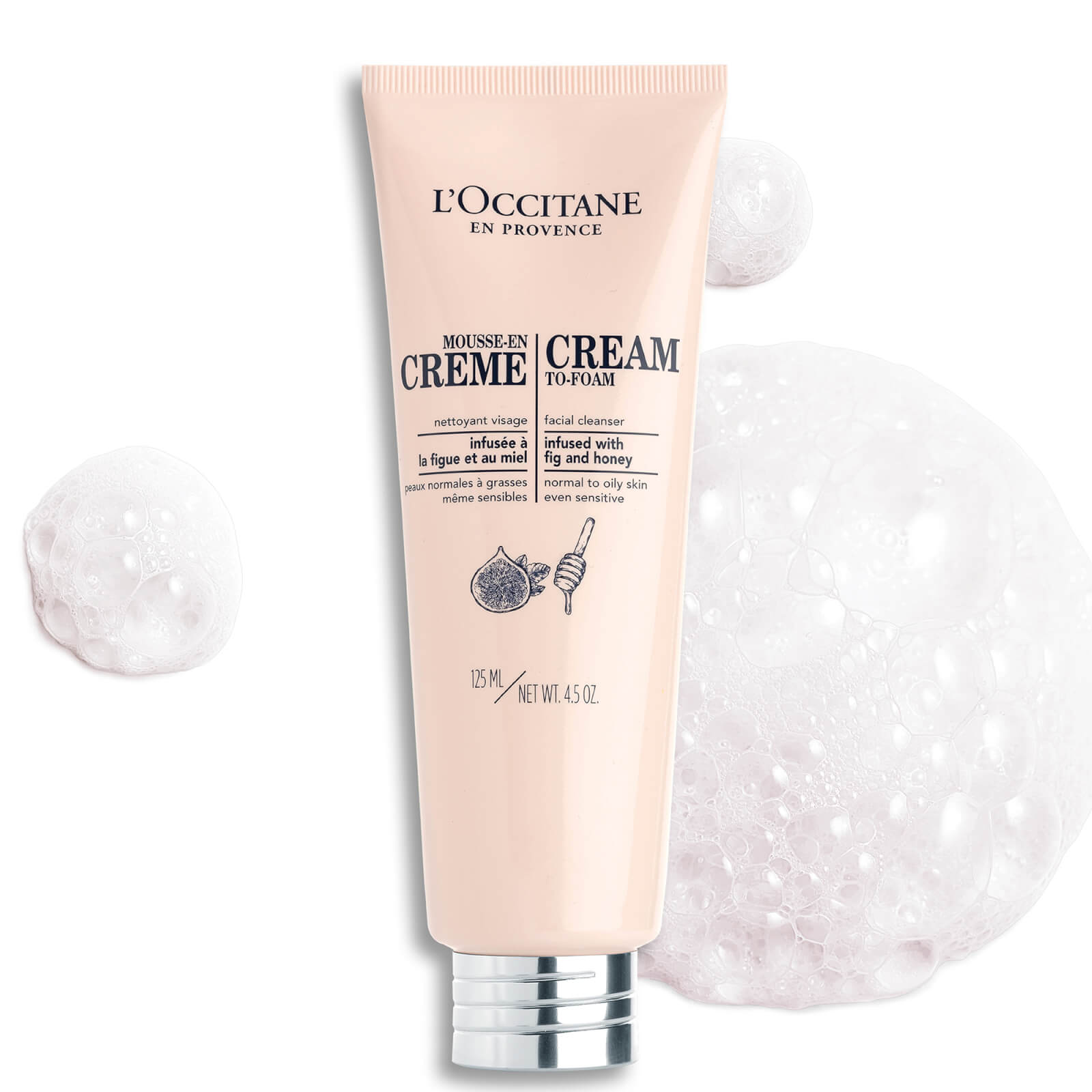 L'Occitane Cream To-Foam Facial Cleanser 125ml