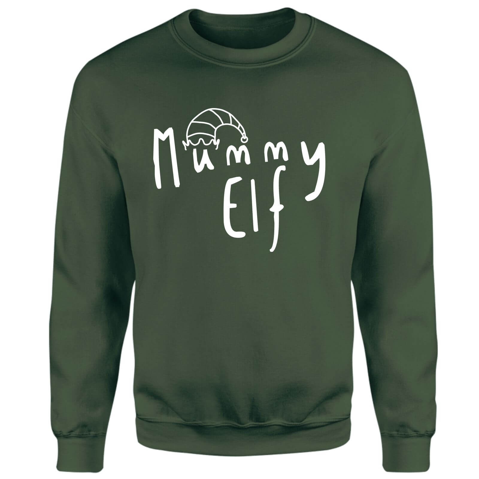 Mummy Christmas Elf Sweatshirt - Green - M - Green