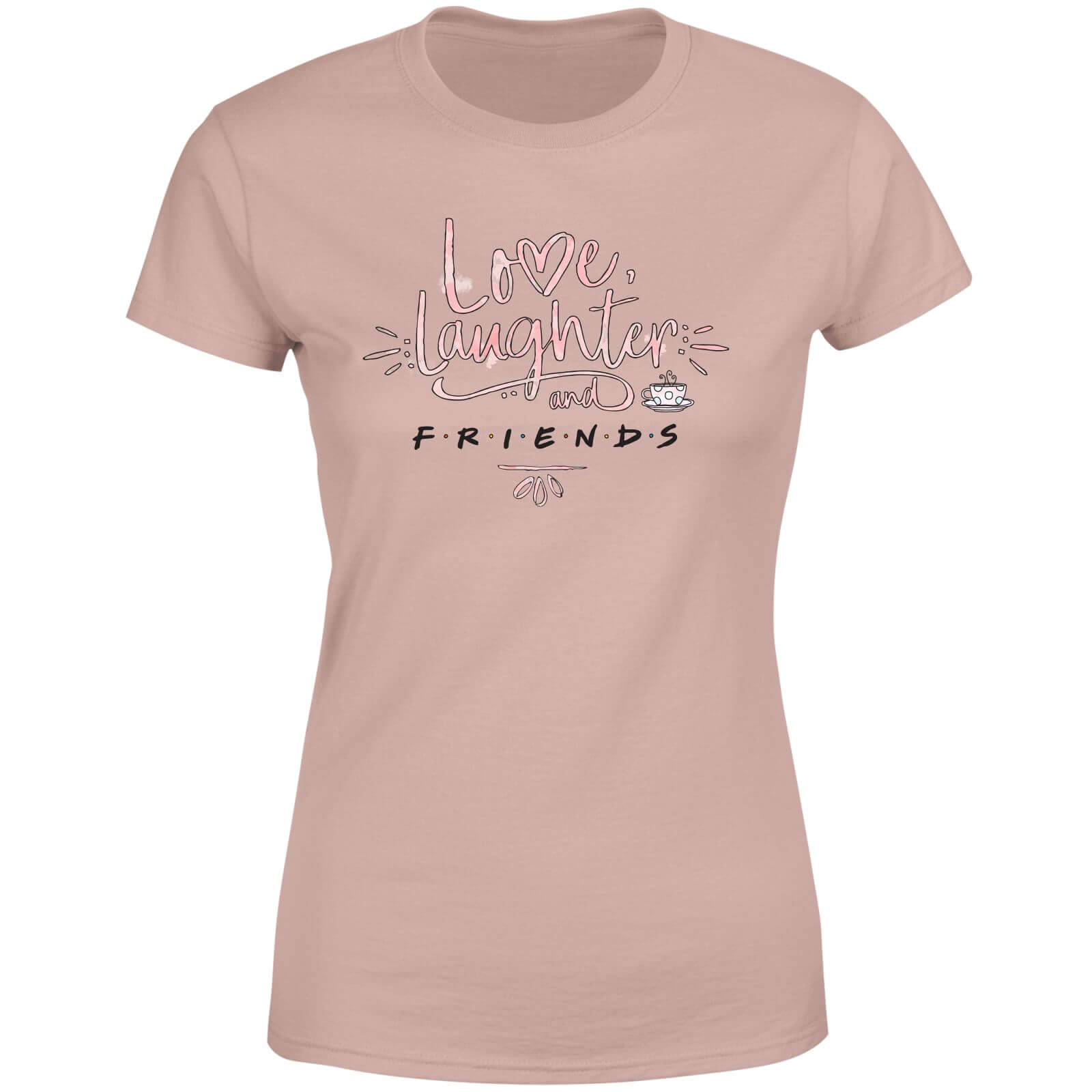 Friends Love Laughter Women's T-Shirt - Dusty Pink - XS - Dusty pink
