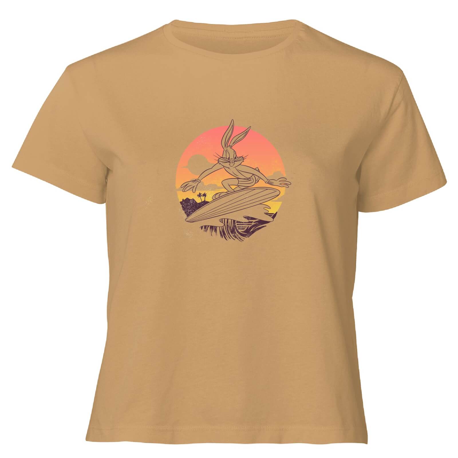 Looney Tunes Surf Women's Cropped T-Shirt - Tan - S - Tan