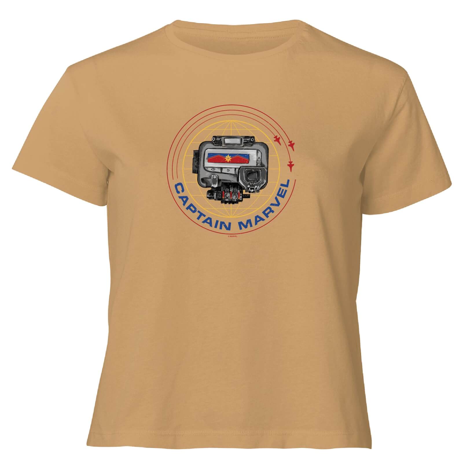 

Captain Marvel Pager Women's Cropped T-Shirt - Tan - XL - Tan