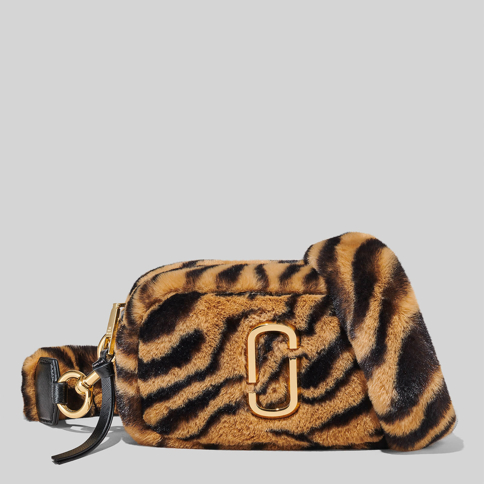 Marc Jacobs Women's Snapshot Tiger Stripe Faux Fur - Natural/Black