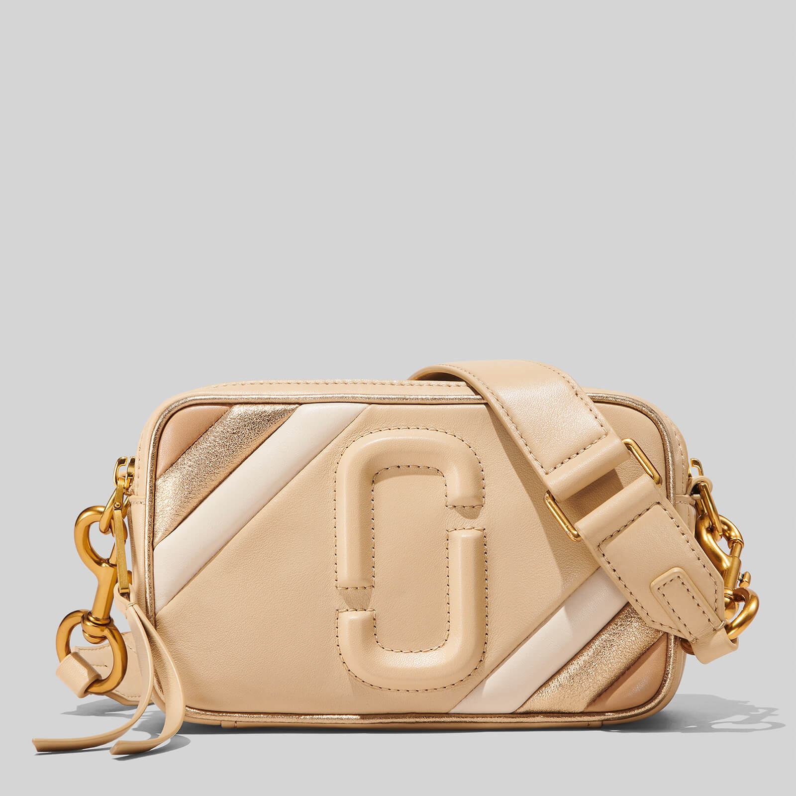 Marc Jacobs Women's The Moto Shot Shiny Colorblocked - Curds & Whey Multi