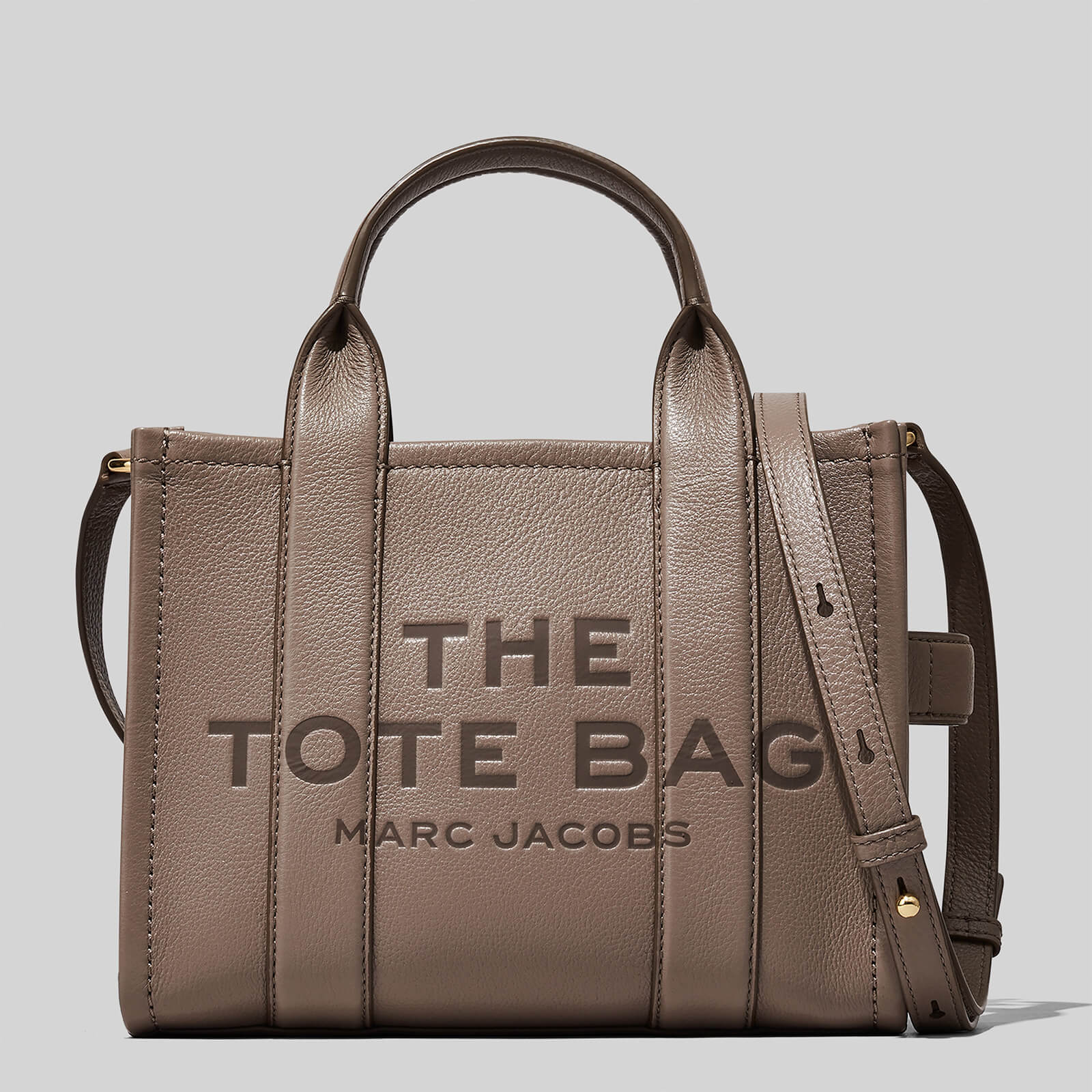 Marc Jacobs Women's The Small Leather Tote Bag - Cement