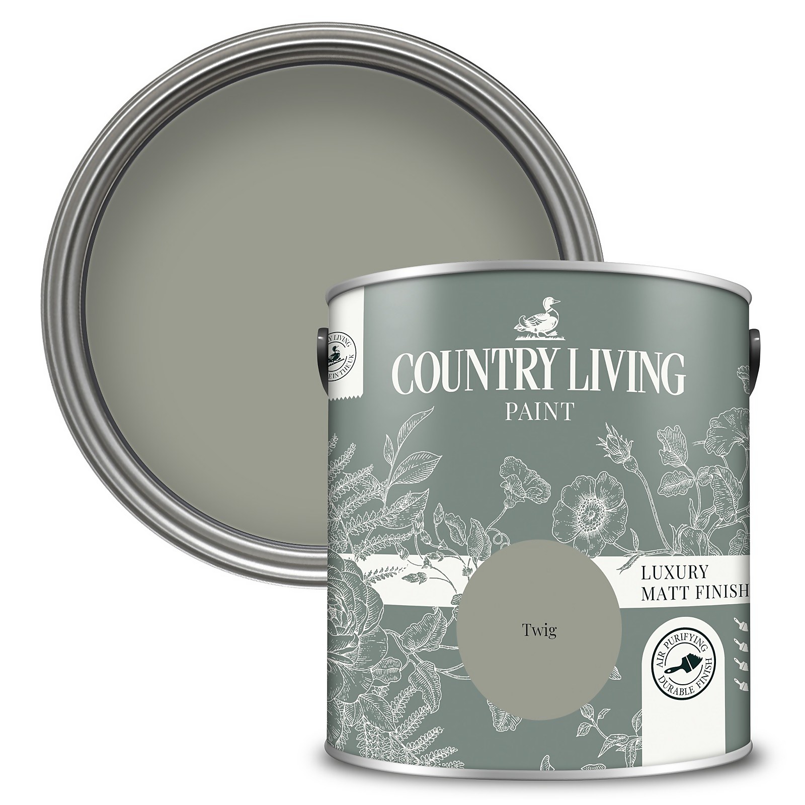 Photo of Country Living Matt Emulsion Multi-surface Paint Twig - 2.5l