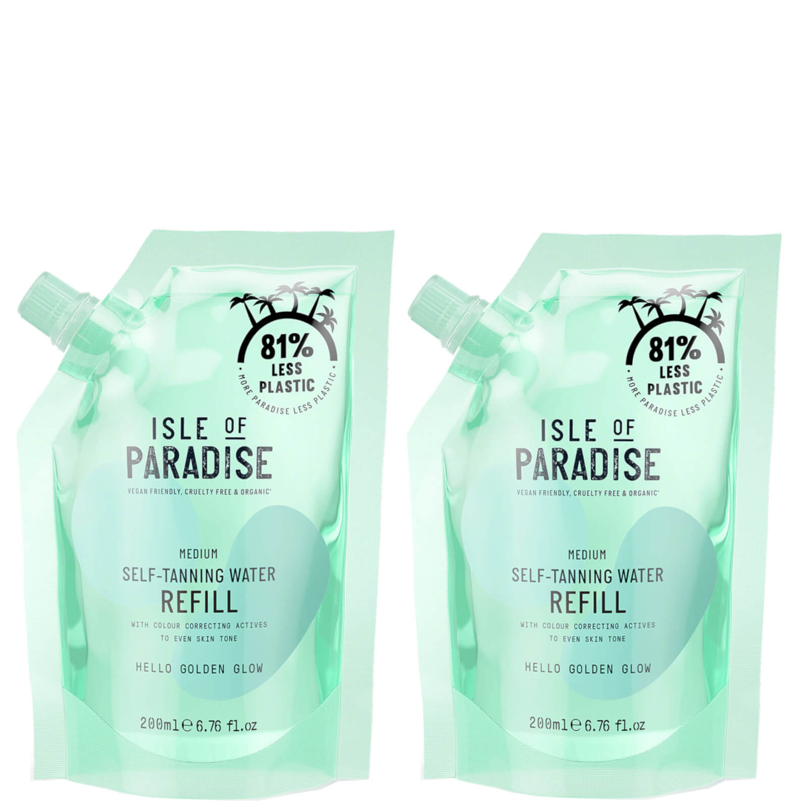 Isle of Paradise Medium Self-Tanning Water Refill Bundle  (Worth £29.9)