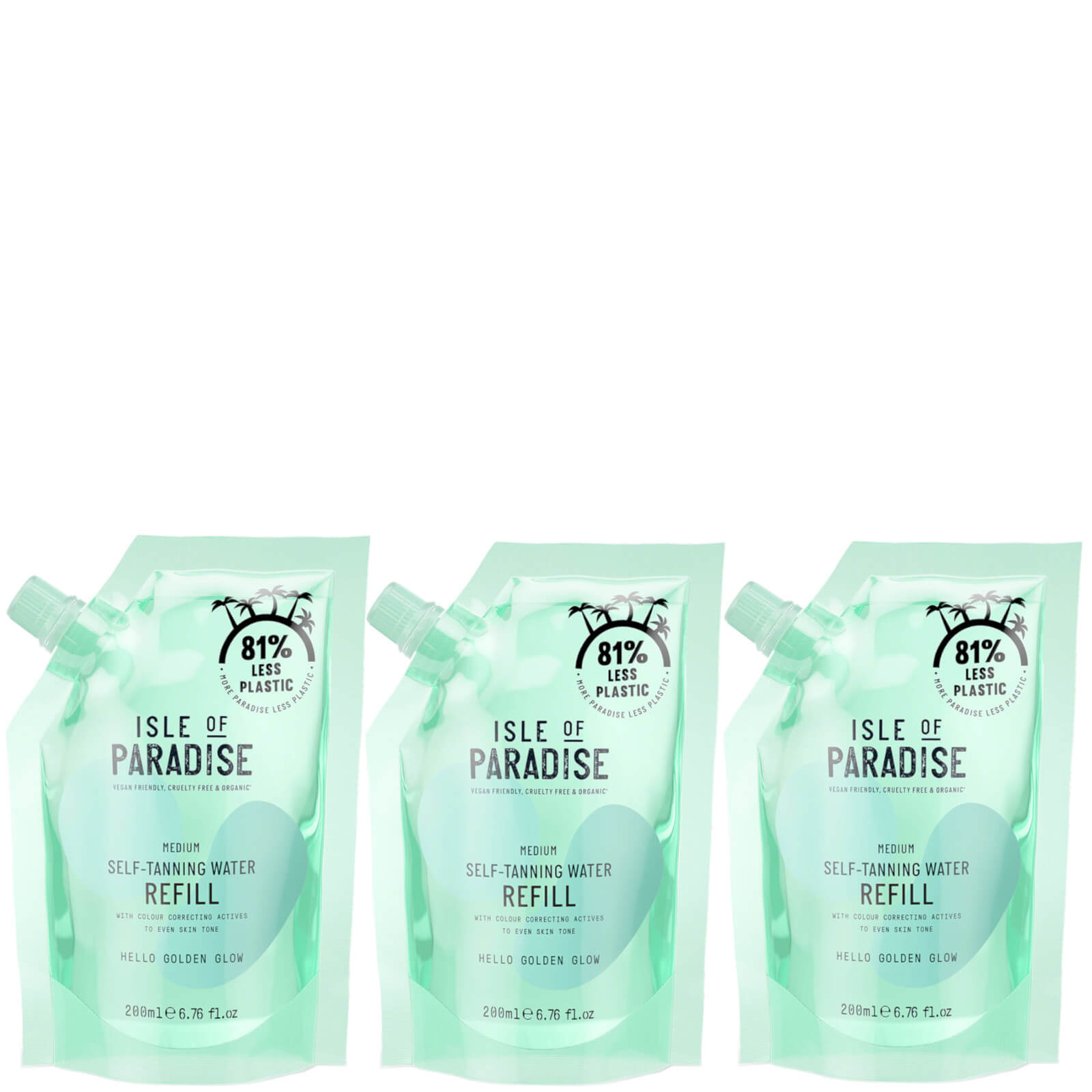 

Isle of Paradise Medium Self-Tanning Water Refill Bundle Trio
