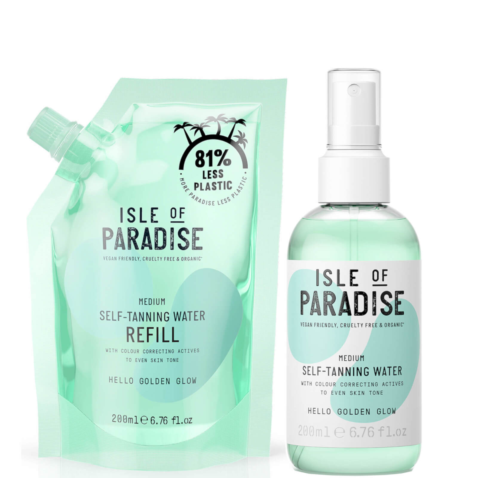 

Isle of Paradise Medium Self-Tanning Water and Refill Bundle