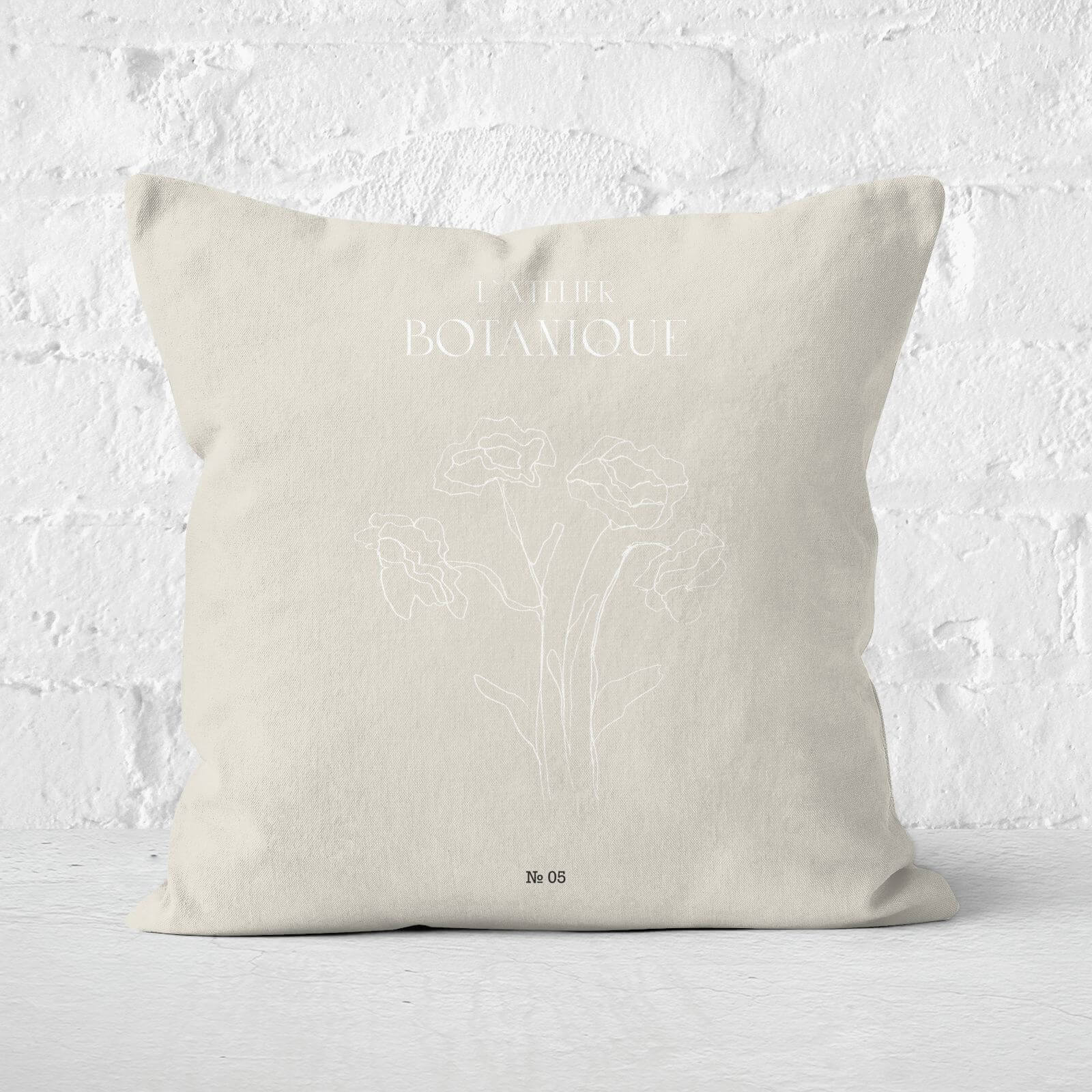 Atelier Botanique Linework Square Cushion - 60x60cm - Soft Touch