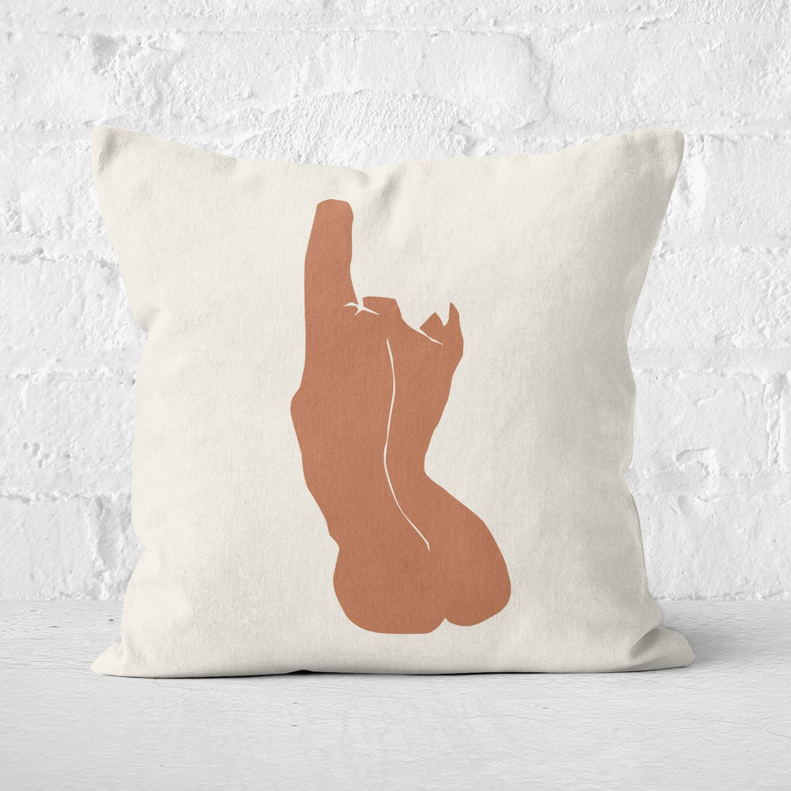 Terra Feminine Sculpture Square Cushion - 40x40cm - Soft Touch