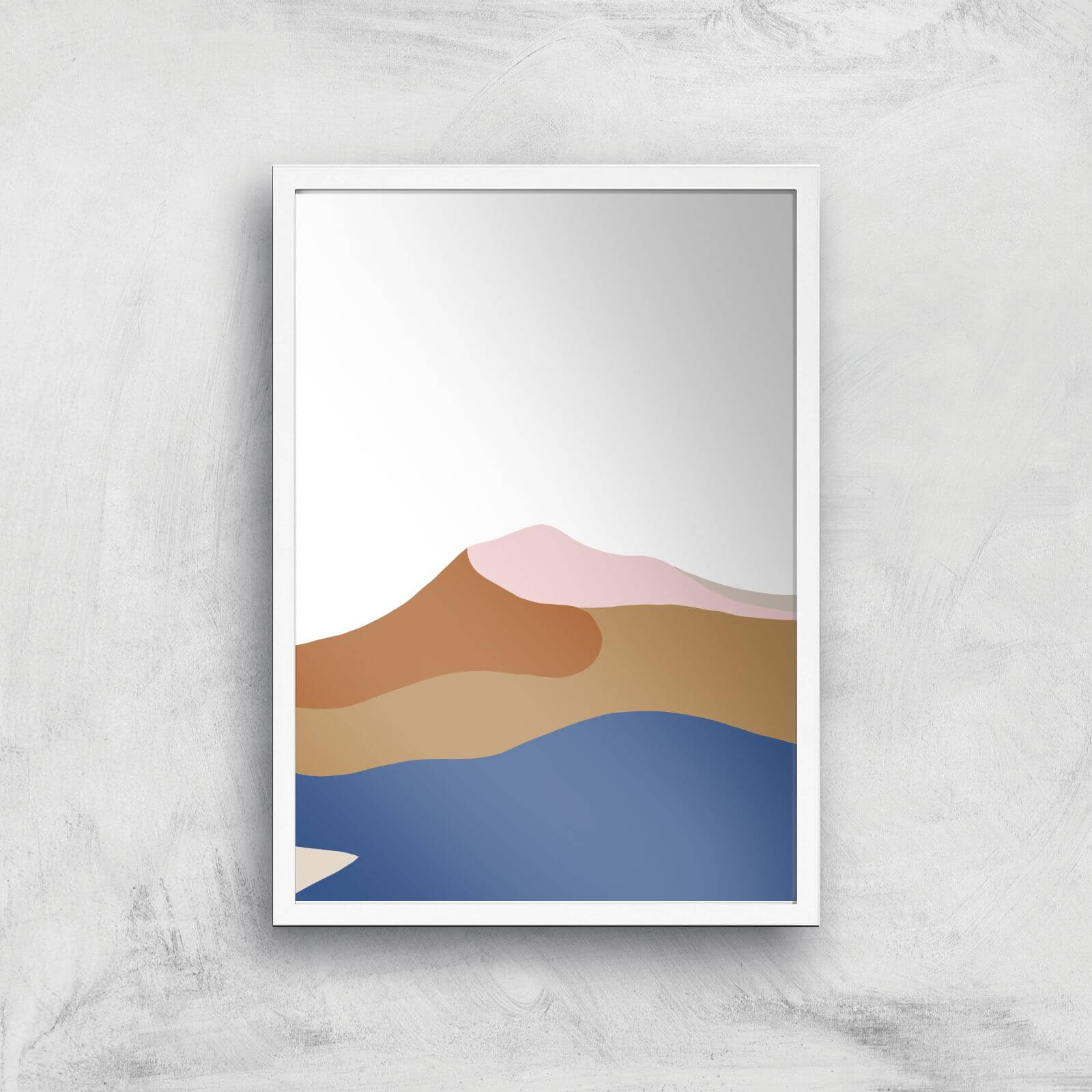 Abstract Dunes Giclee Art Print - A3 - White Frame