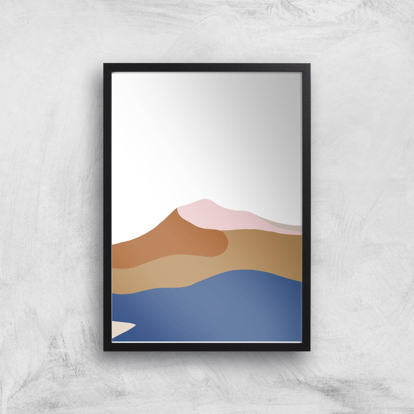 Abstract Dunes Giclee Art Print - A3 - Black Frame