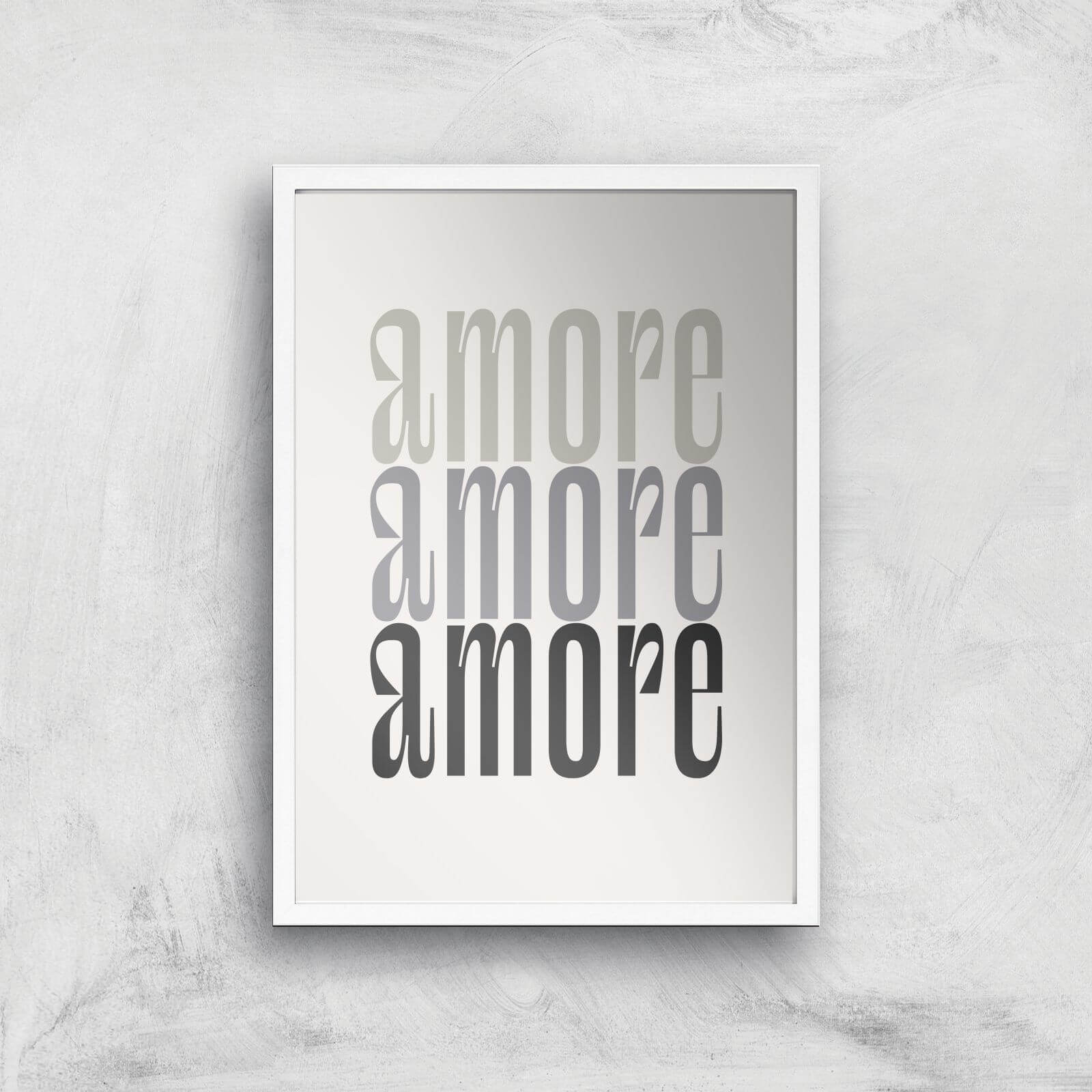 Amore Amore Amore Giclee Art Print - A3 - White Frame