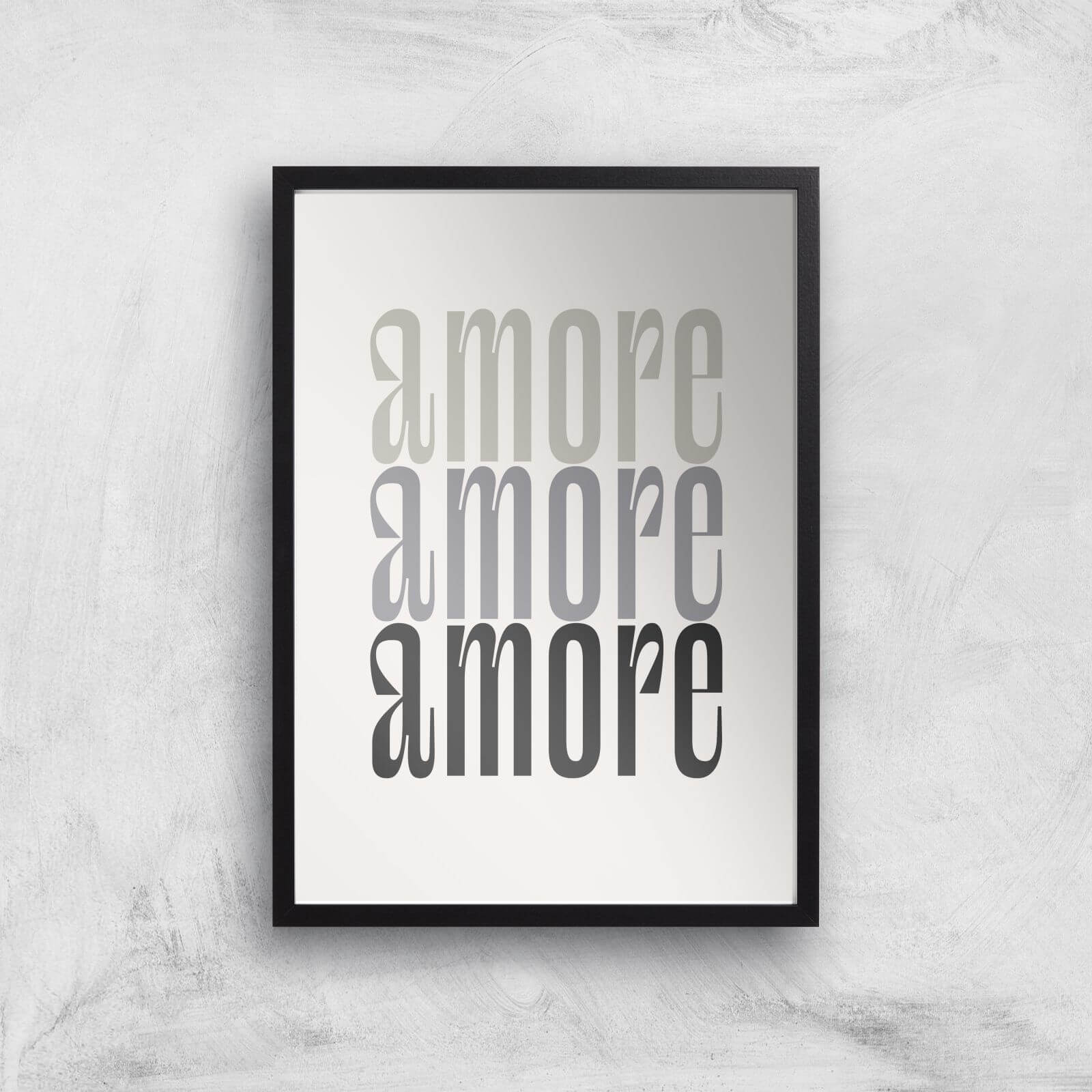 Amore Amore Amore Giclee Art Print - A2 - Black Frame