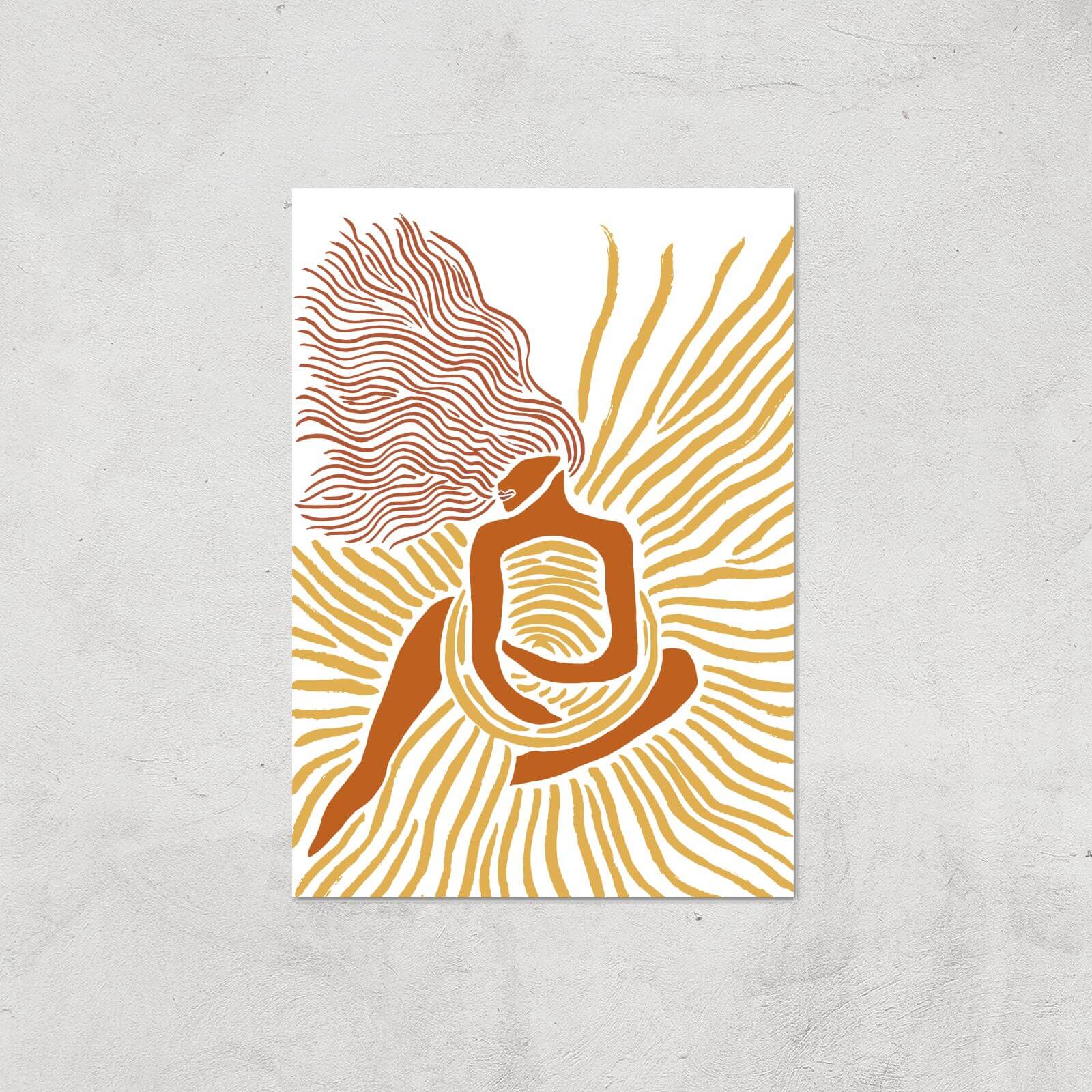 Embracing The Sun Giclee Art Print - A3 - Print Only