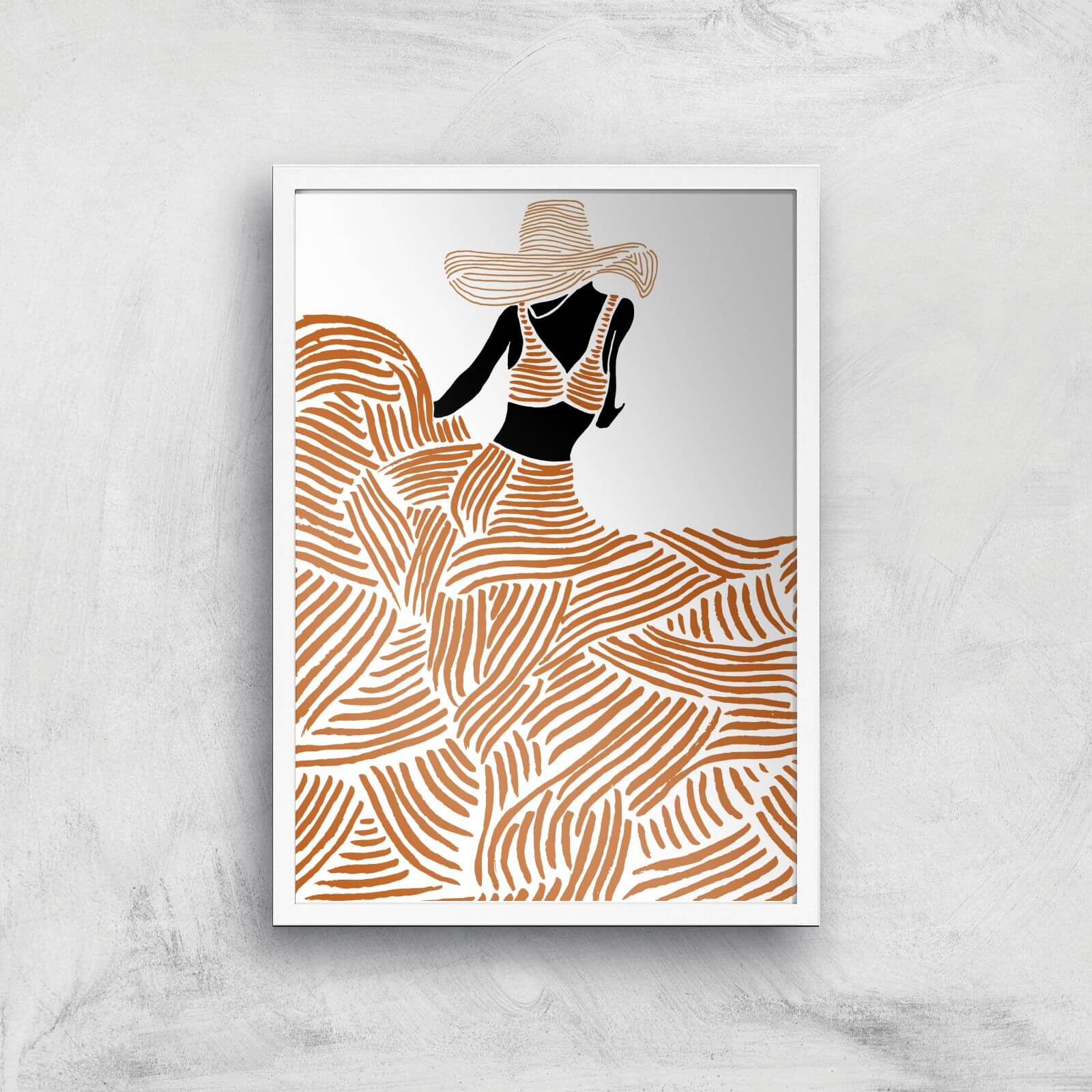 Diving Into Earth Giclee Art Print - A3 - White Frame