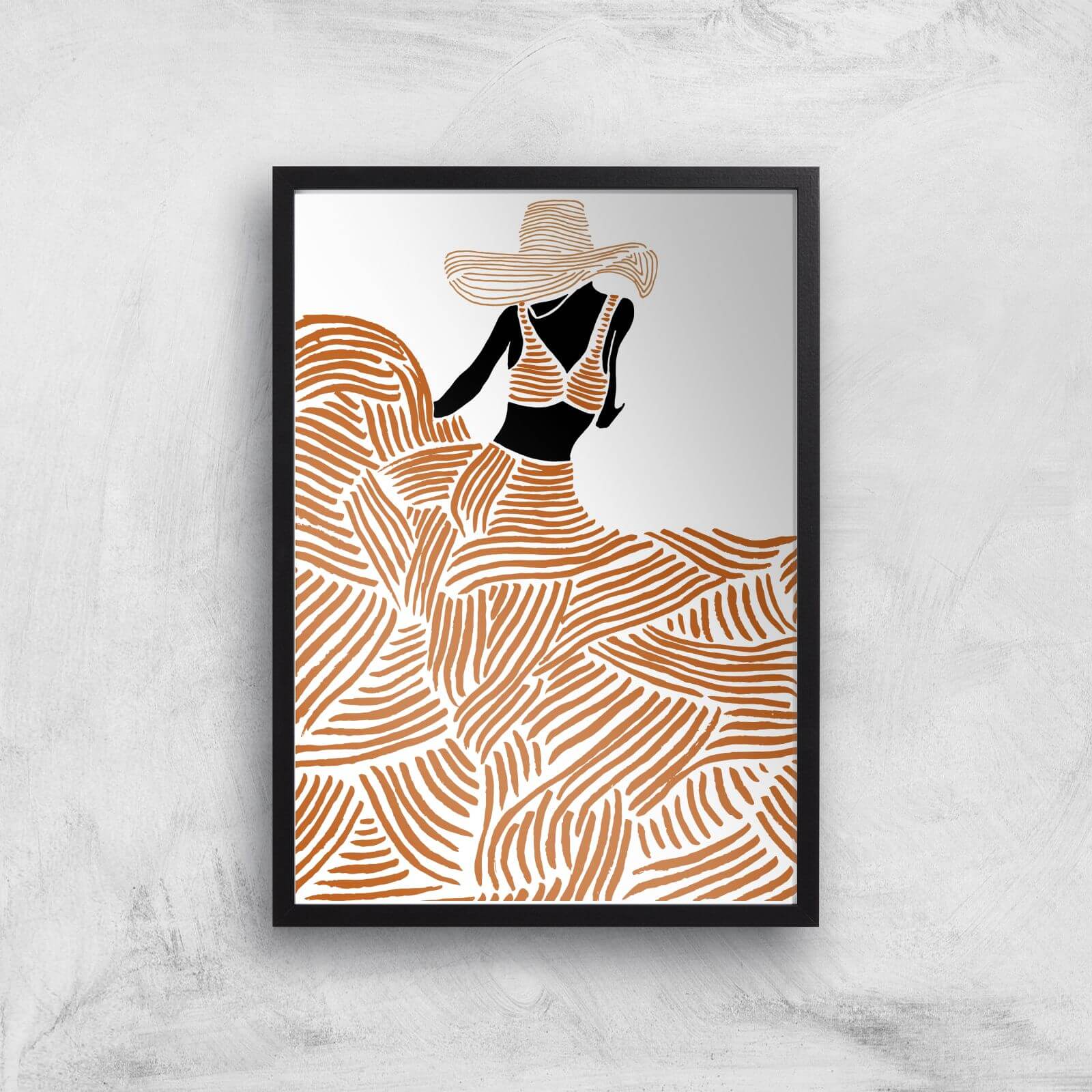 Diving Into Earth Giclee Art Print - A3 - Black Frame