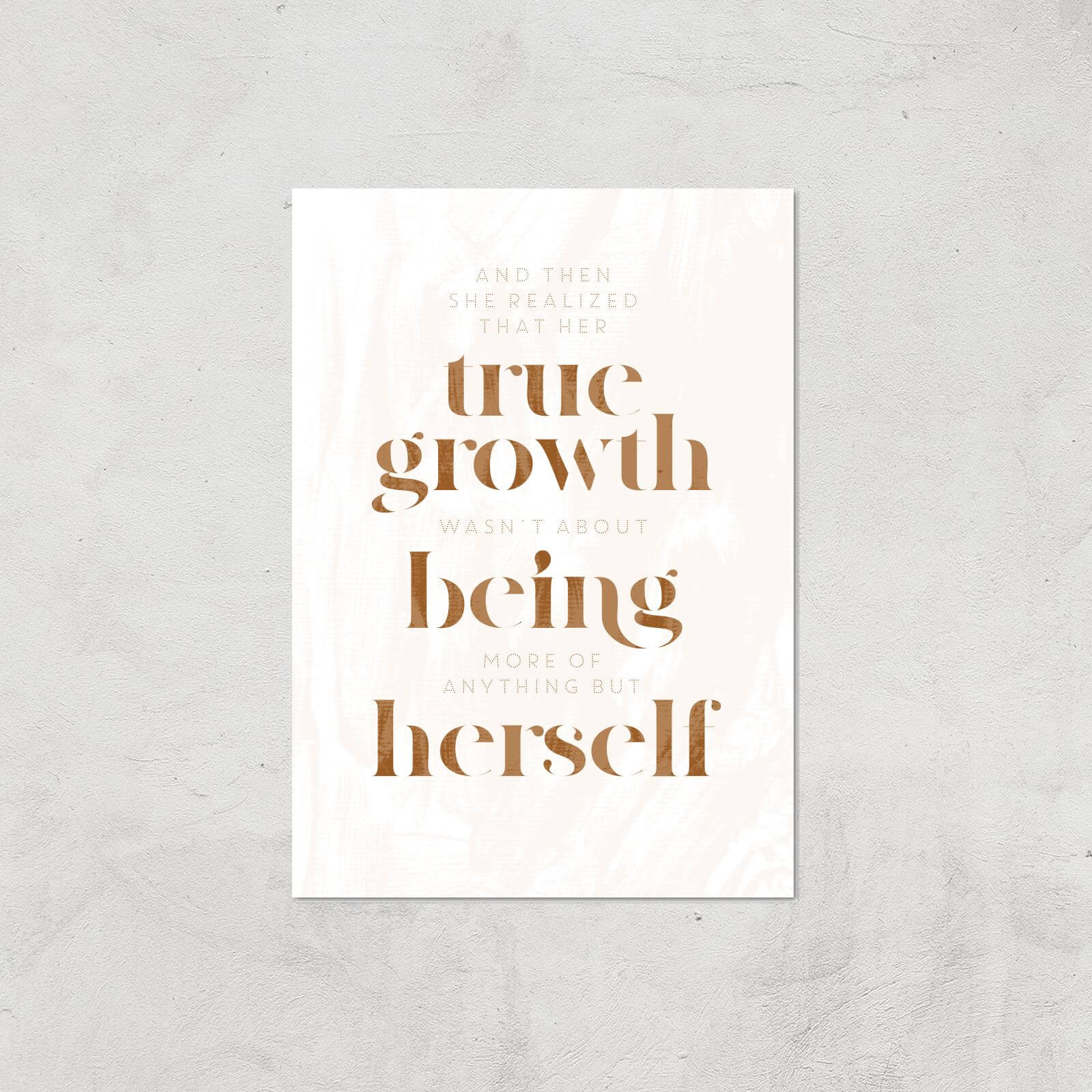 And Then She Realized Giclee Art Print - A3 - Print Only