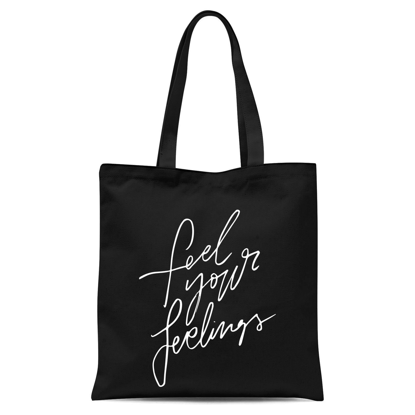 Feel Your Feelings Tote Bag - Black
