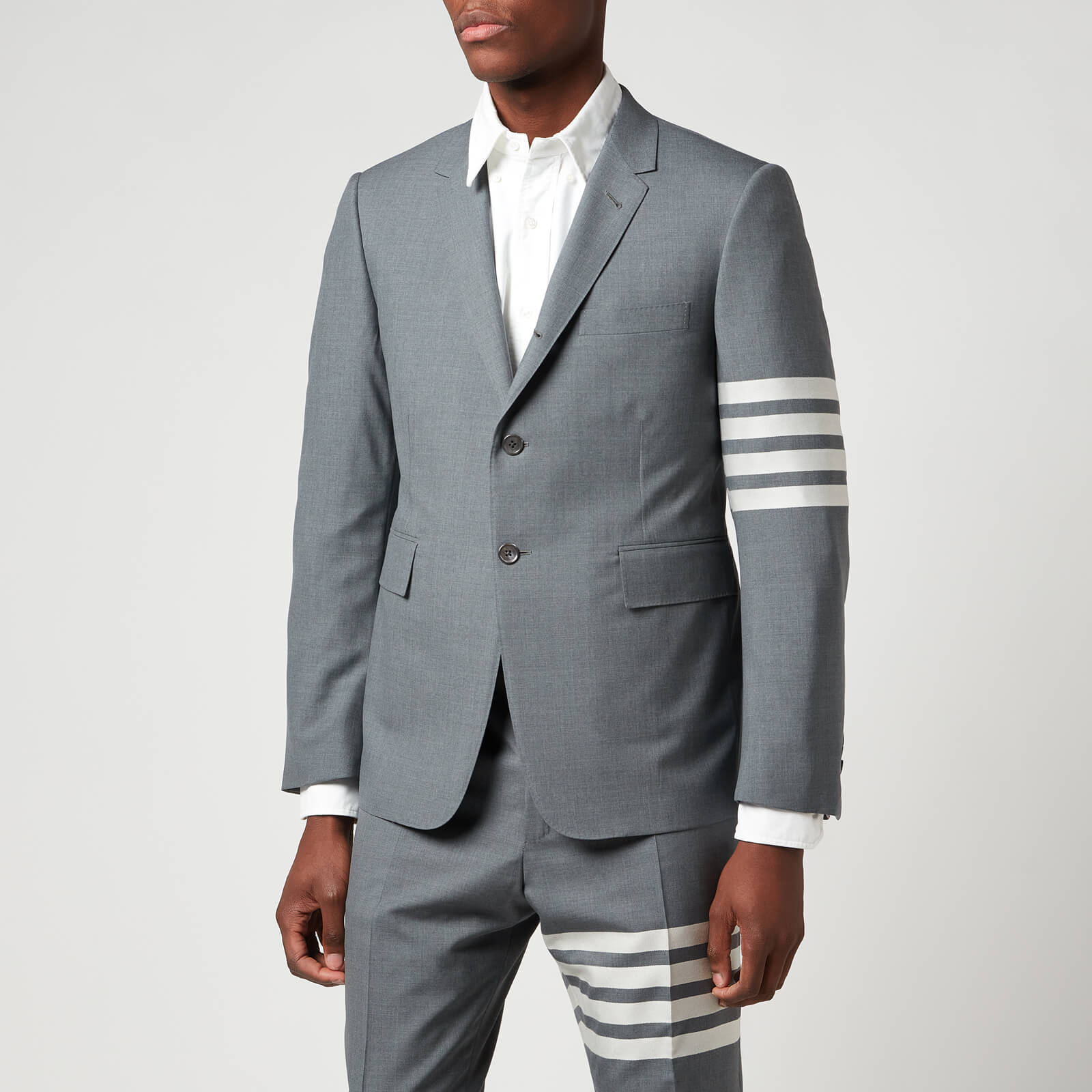 Thom Browne Men's 4-Bar Classic Blazer - Med Grey - 5/XXL