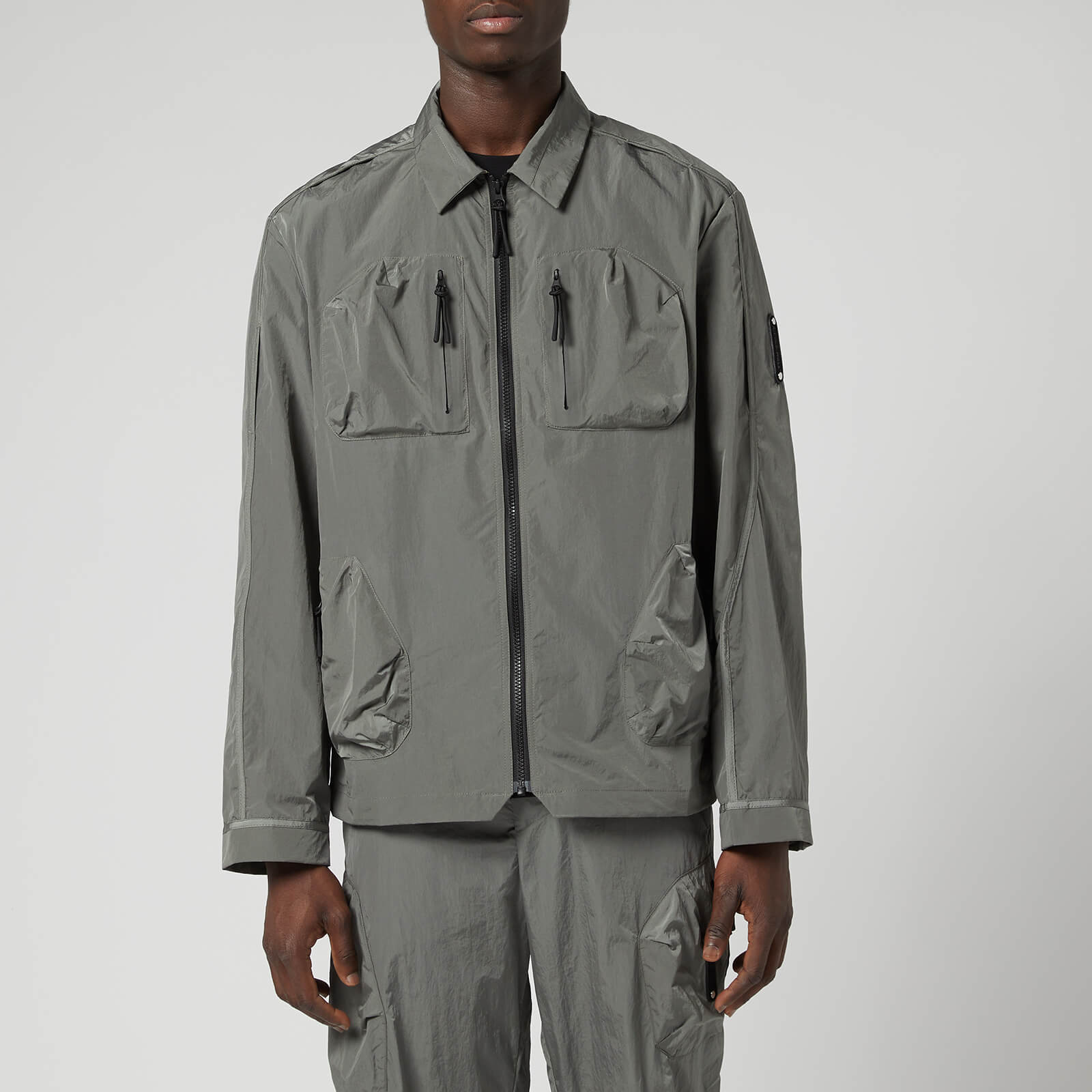 A-COLD-WALL* Men's Trellick Nylon Overshirt - Mid Grey - S