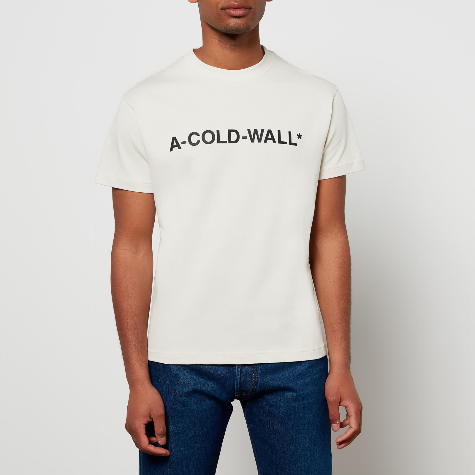 A-COLD-WALL* Men's Essential Logo T-Shirt - Bone - S