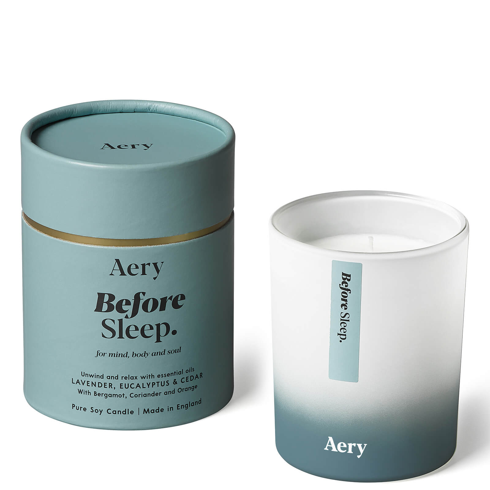 Aery Aromatherapy Candle - Before Sleep In Blue/blue