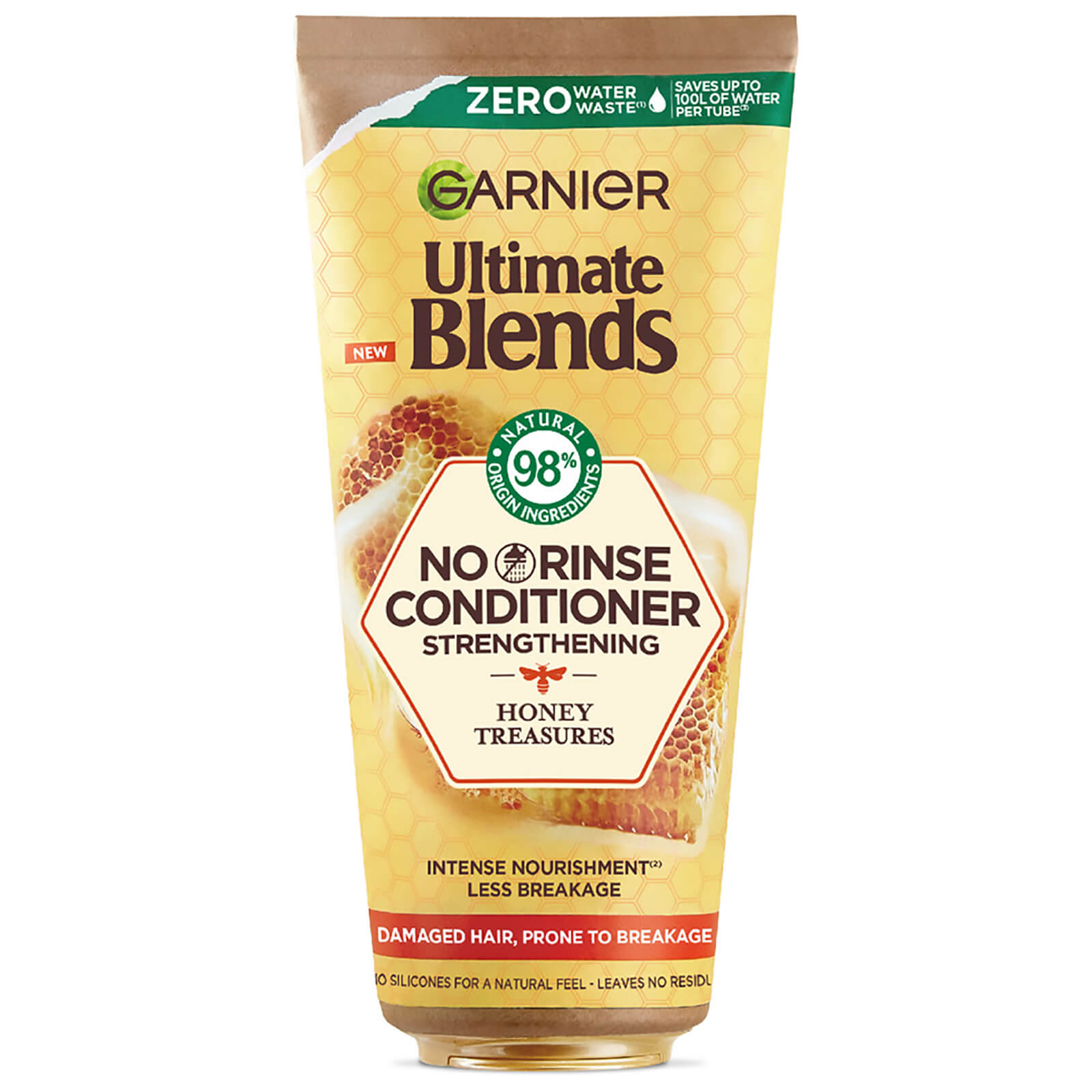 Garnier Ultimate Blends Honey Treasures Strengthening NO RINSE Leave-in Conditioner for Damaged Hair 200ml