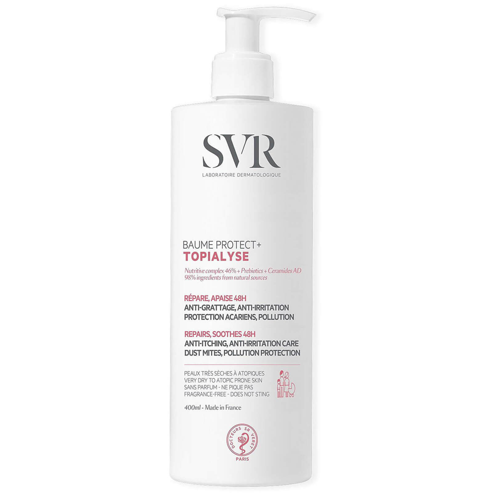 Photos - Cream / Lotion SVR Topialyse Protect+ Soothing and Moisturising Intensive Balm 400ml 1002