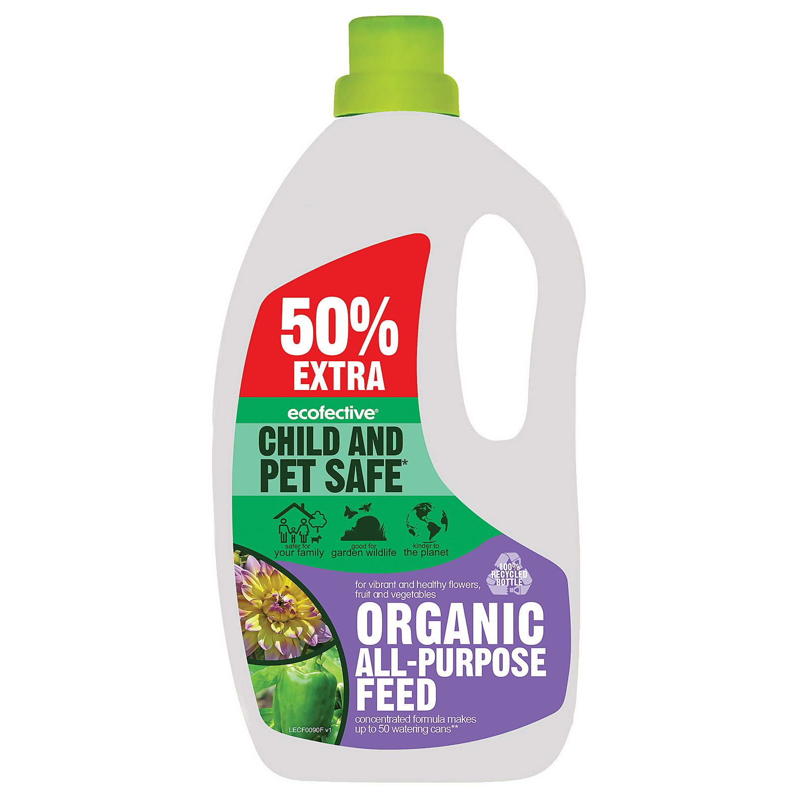 Photo of Ecofective Organic All-purpose Plant Feed Concentrate - 1l + 50 Extra