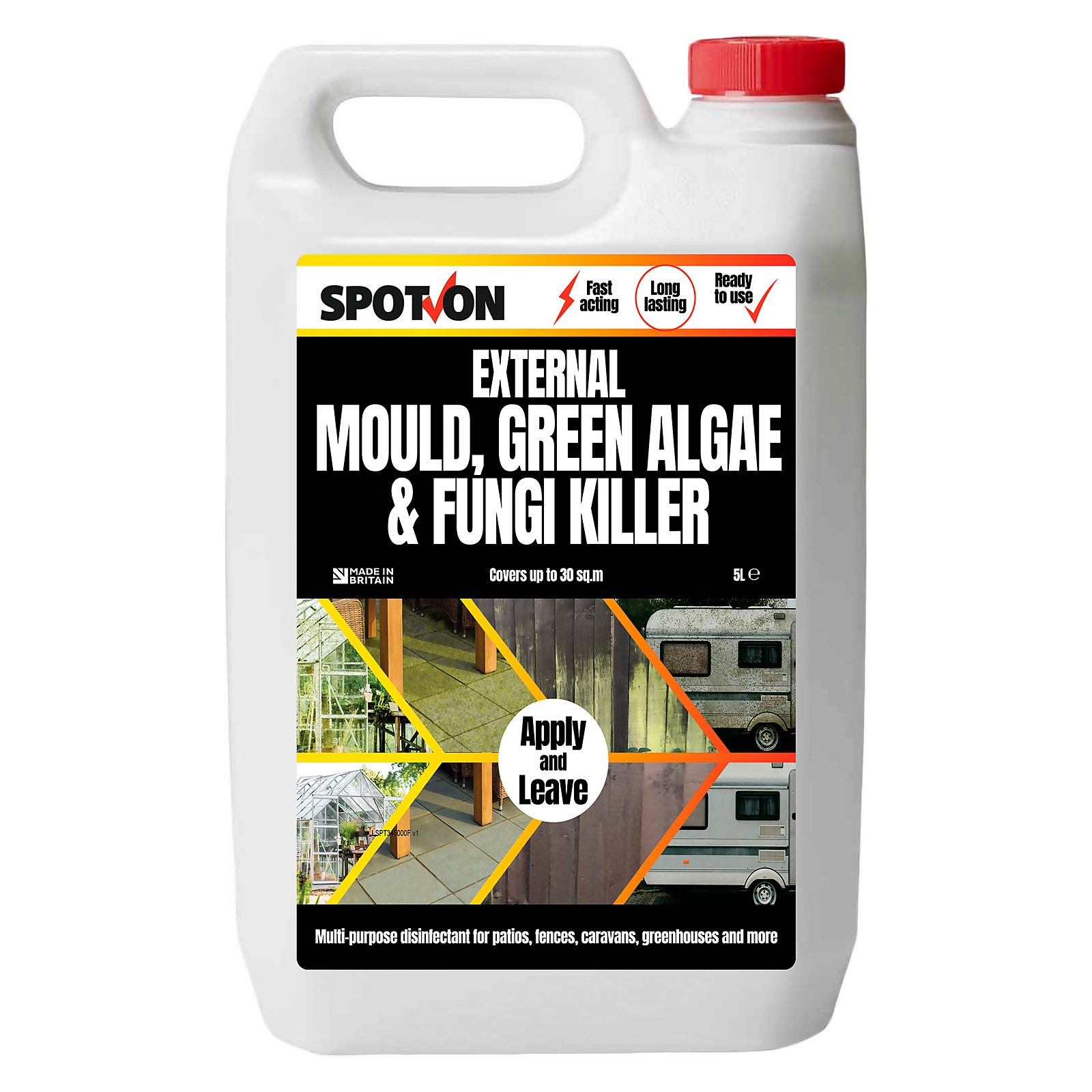 Spot-On External Mould, Green Algae & Fungi Killer - 5L