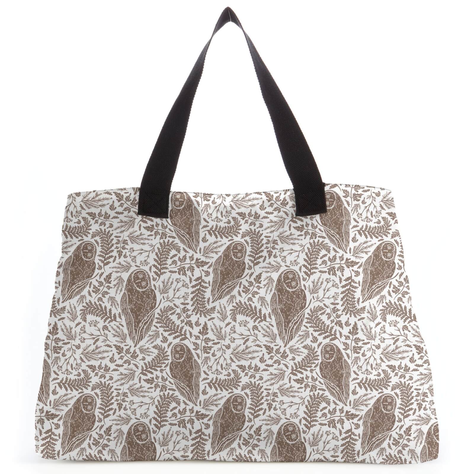Owls Monochrome Barn Owl Gathering Tote Bag