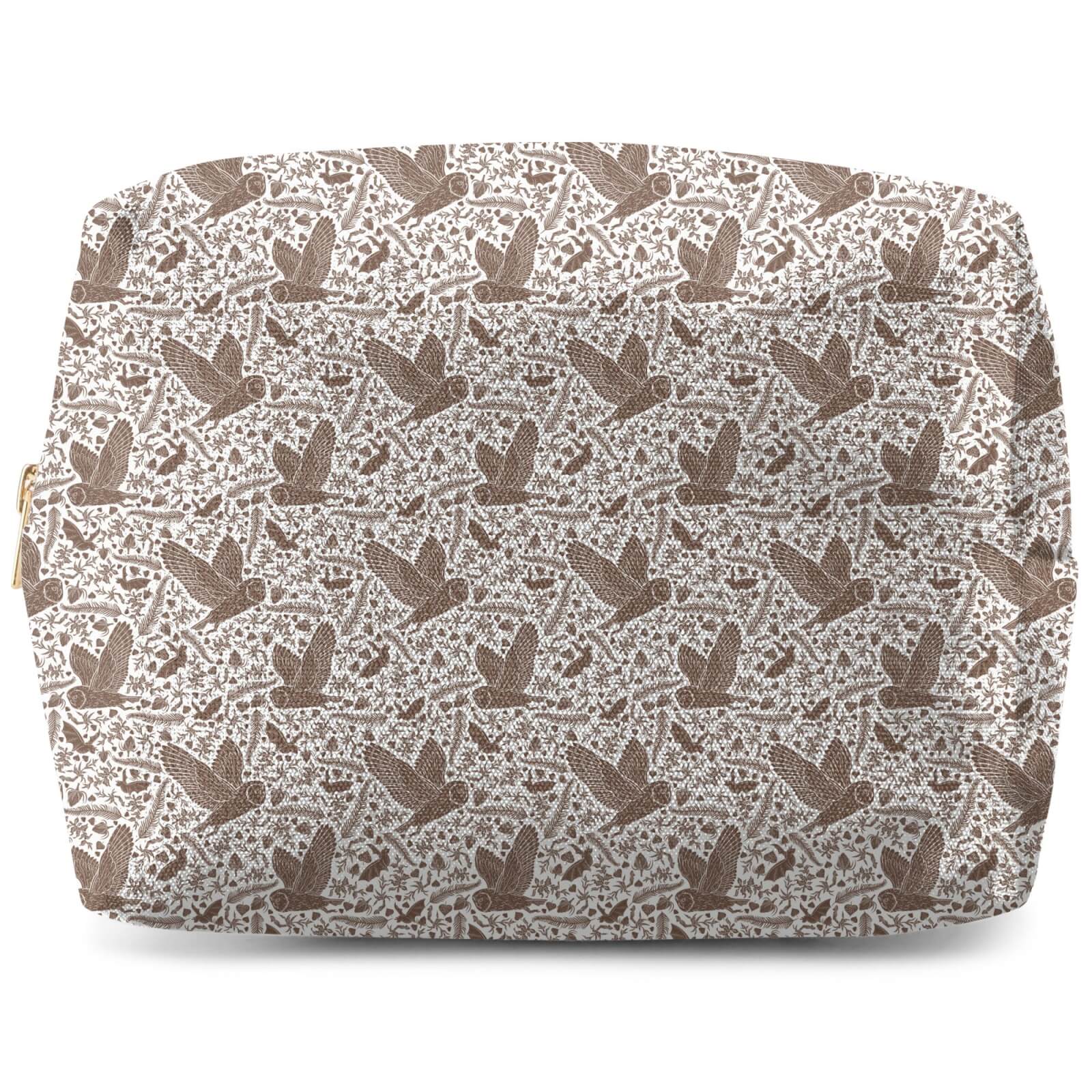 Monochrome Burrowing Owl Blow Out Wash Bag