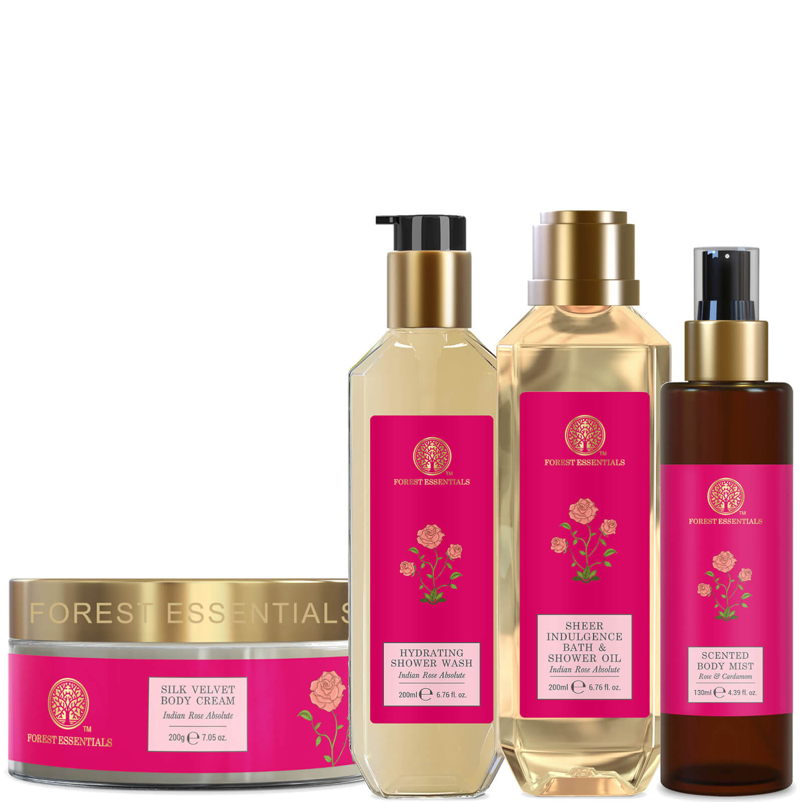 

Forest Essentials Indian Rose Body Care Kit