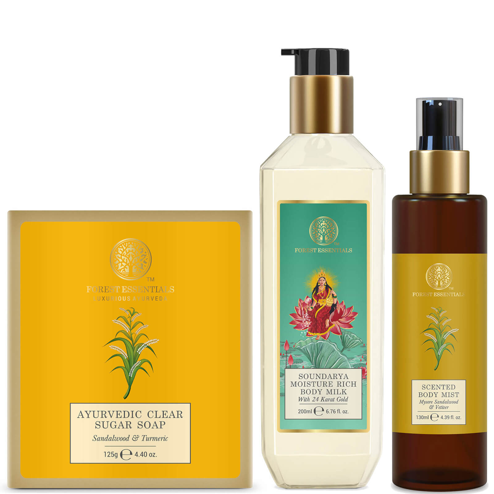 

Forest Essentials Daily Body Care Kit