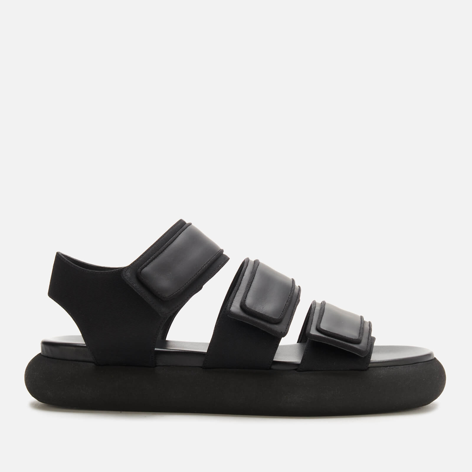 Neous Women's Octans Leather/Fabric Sandals - Black/Black - UK 3