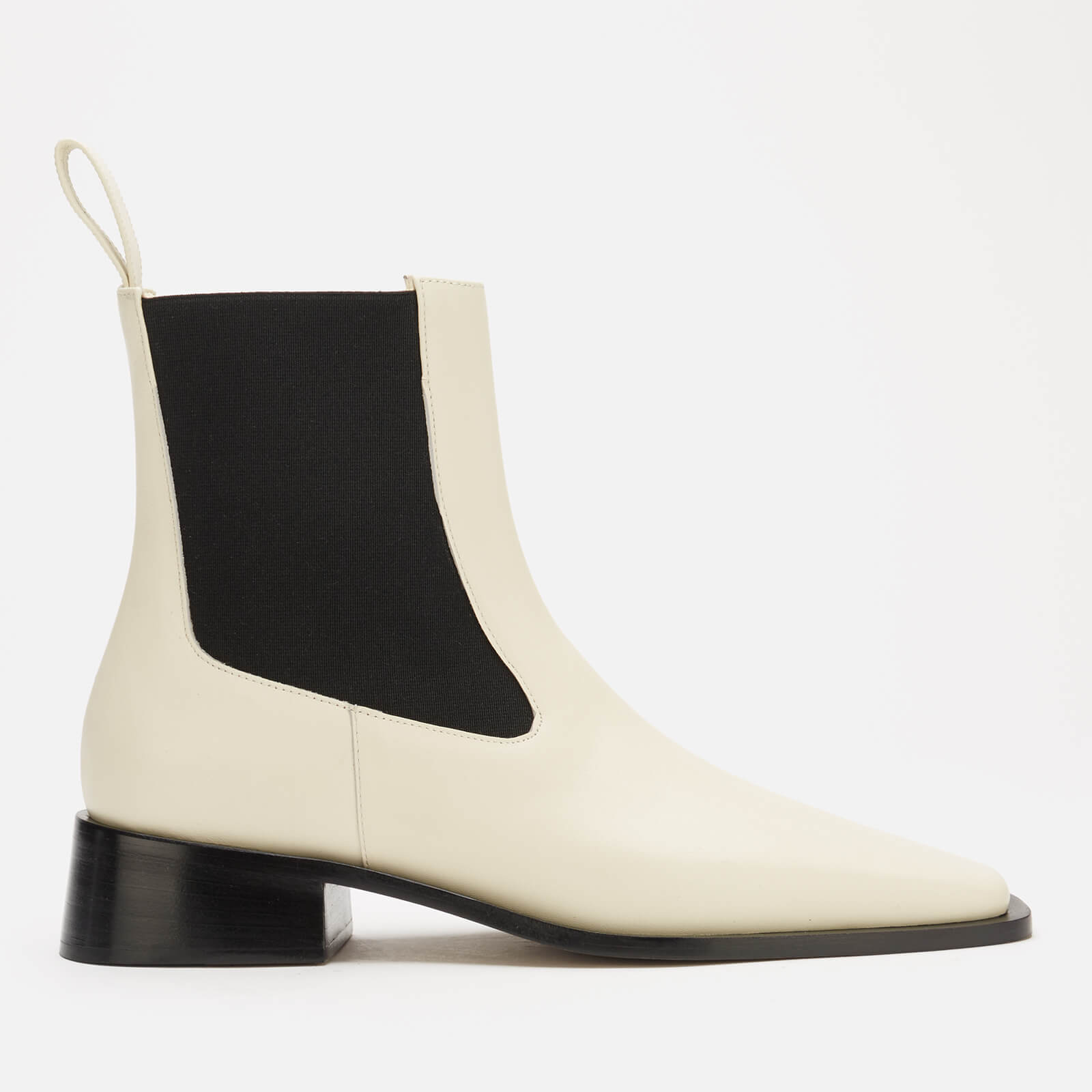 Neous Women's Revati Leather Chelsea Boots - Cream/Black - Uk 4
