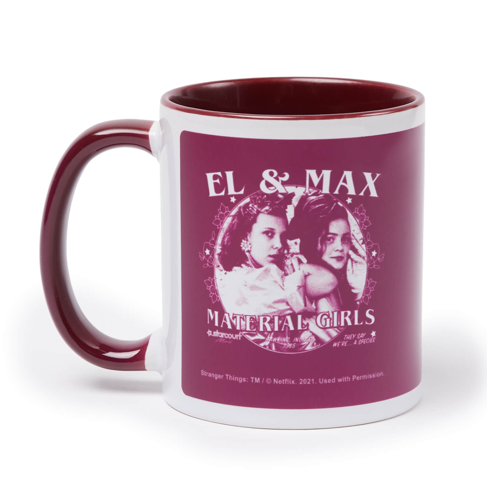 

Stranger Things El And Max Material Girls Mug - Rose