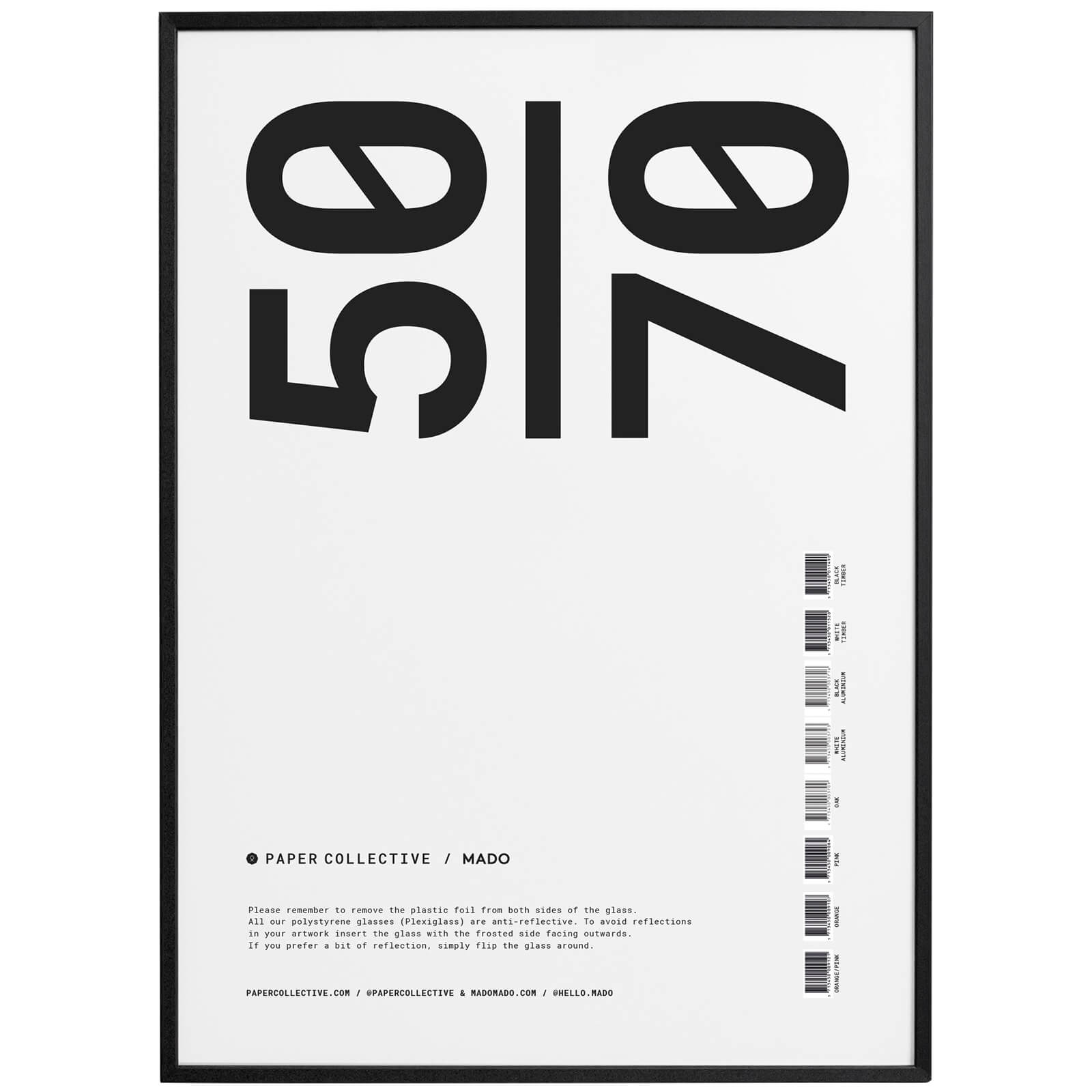 Paper Collective Timber Frame - Black - 50 x 70cm