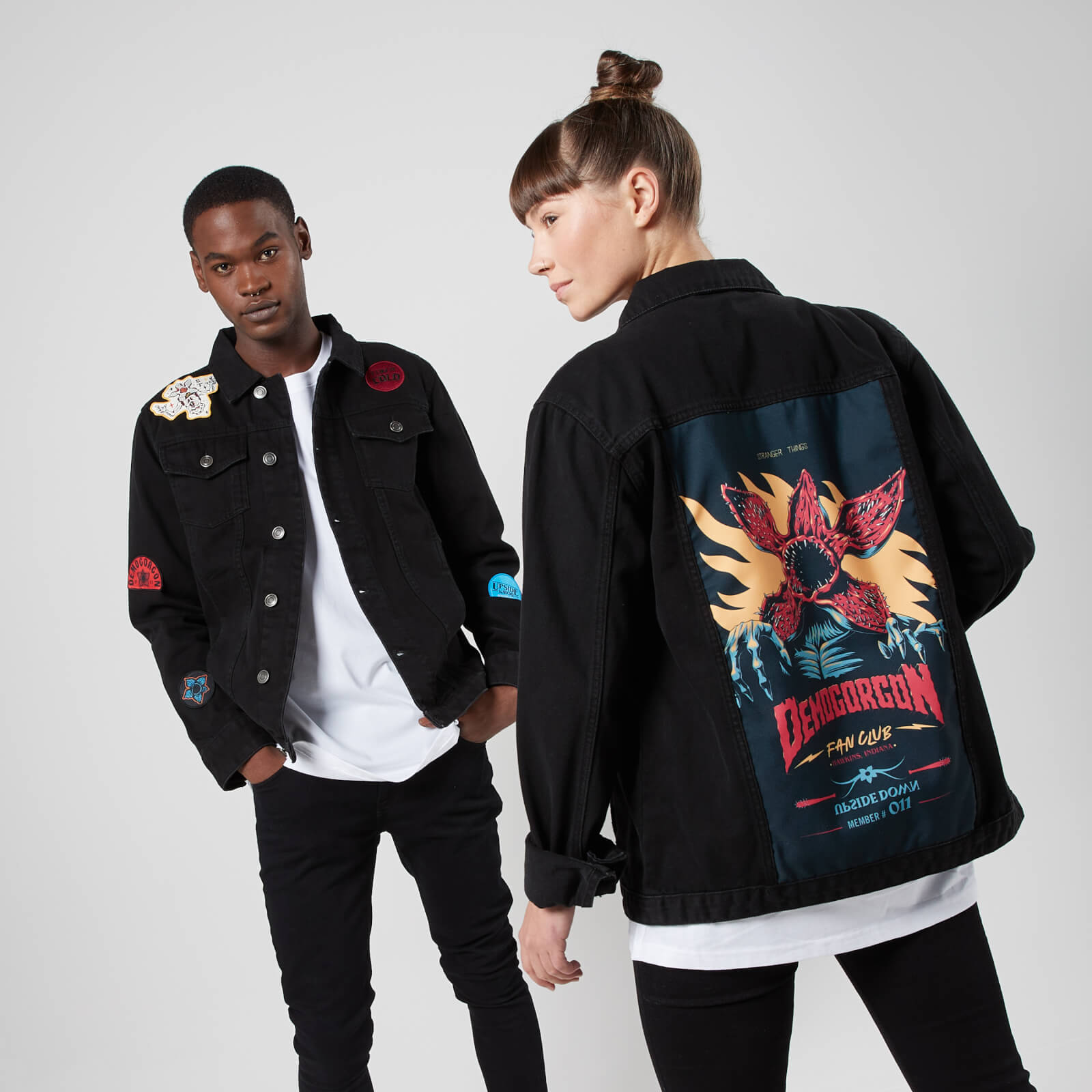 

Stranger Things The Demogorgon Fan Club Veste Denim - Noir - L - Noir