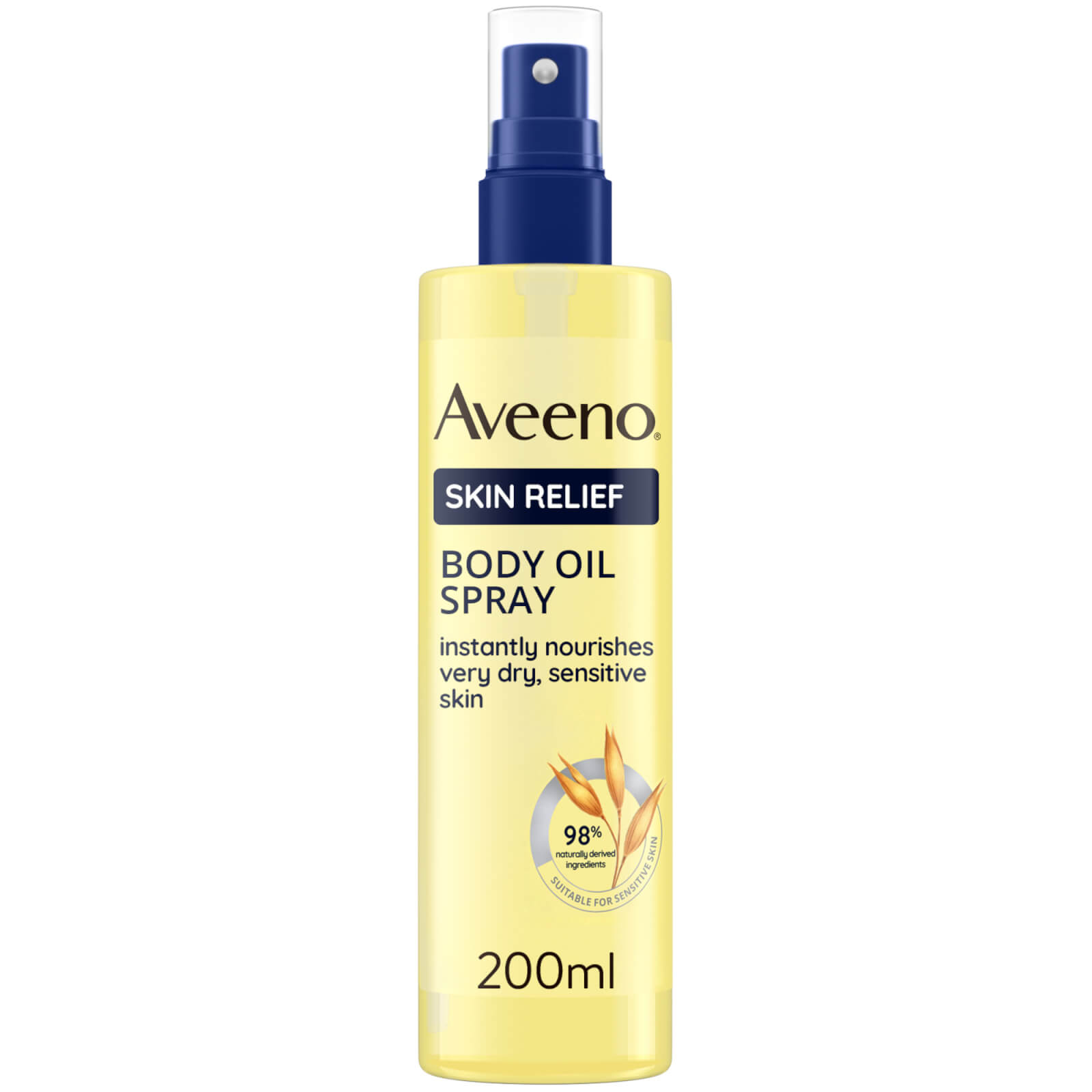 Aveeno Skin Relief Body Oil Spray 200ml In White