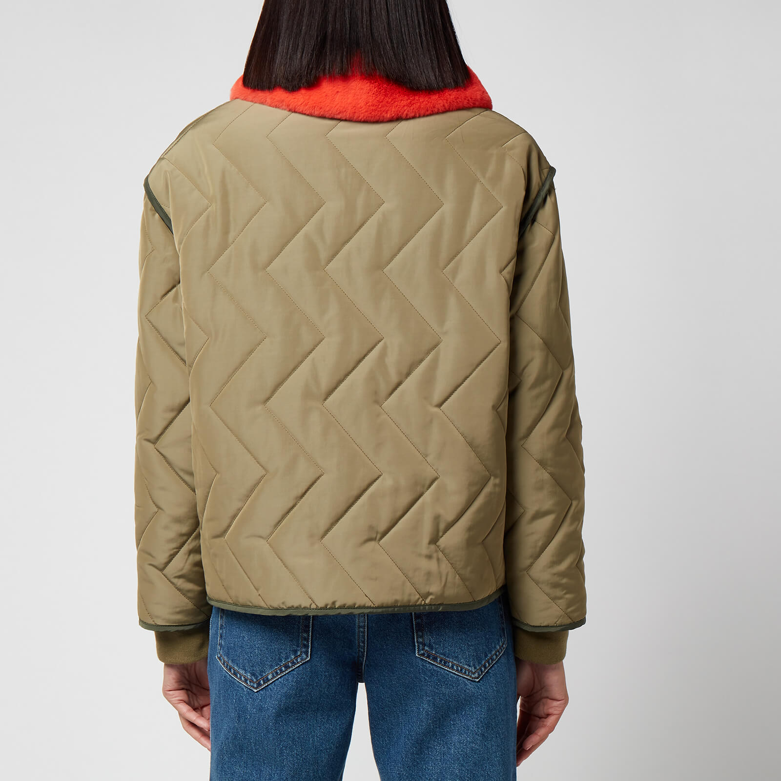 PS Paul Smith Women's Quilted Coat - Green - IT38/UK8