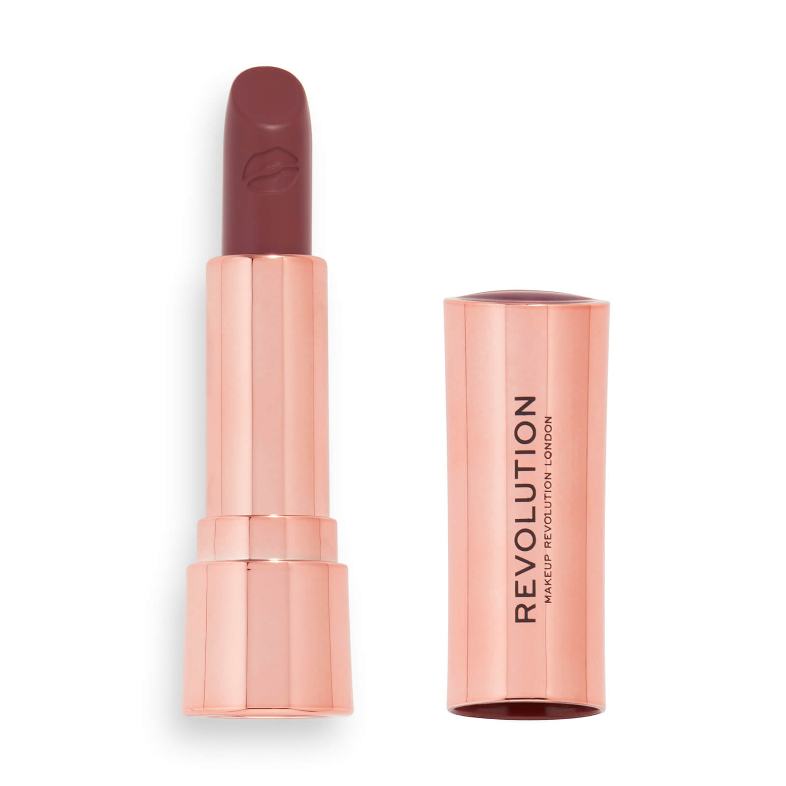 Makeup Revolution Satin Kiss Lipstick 3.5g (Various Shades) - Winery